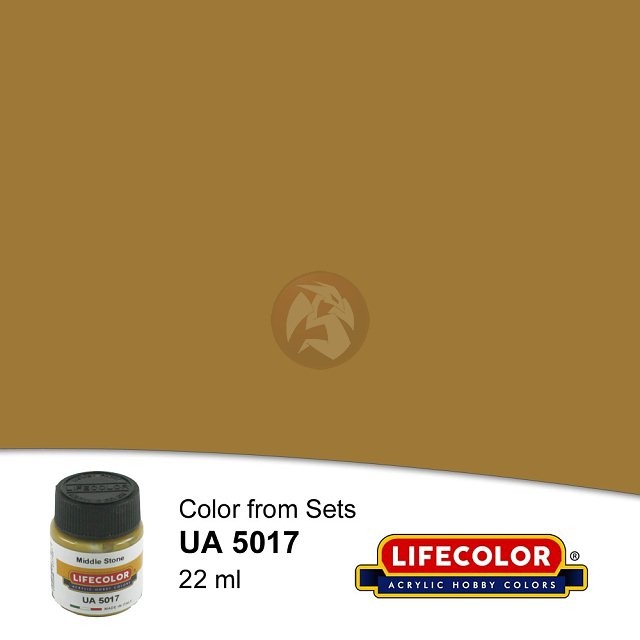 LifeColor Acrylic Paint RAF Day Fighter WWII Matt Middle Stone FS 30266 UA5017