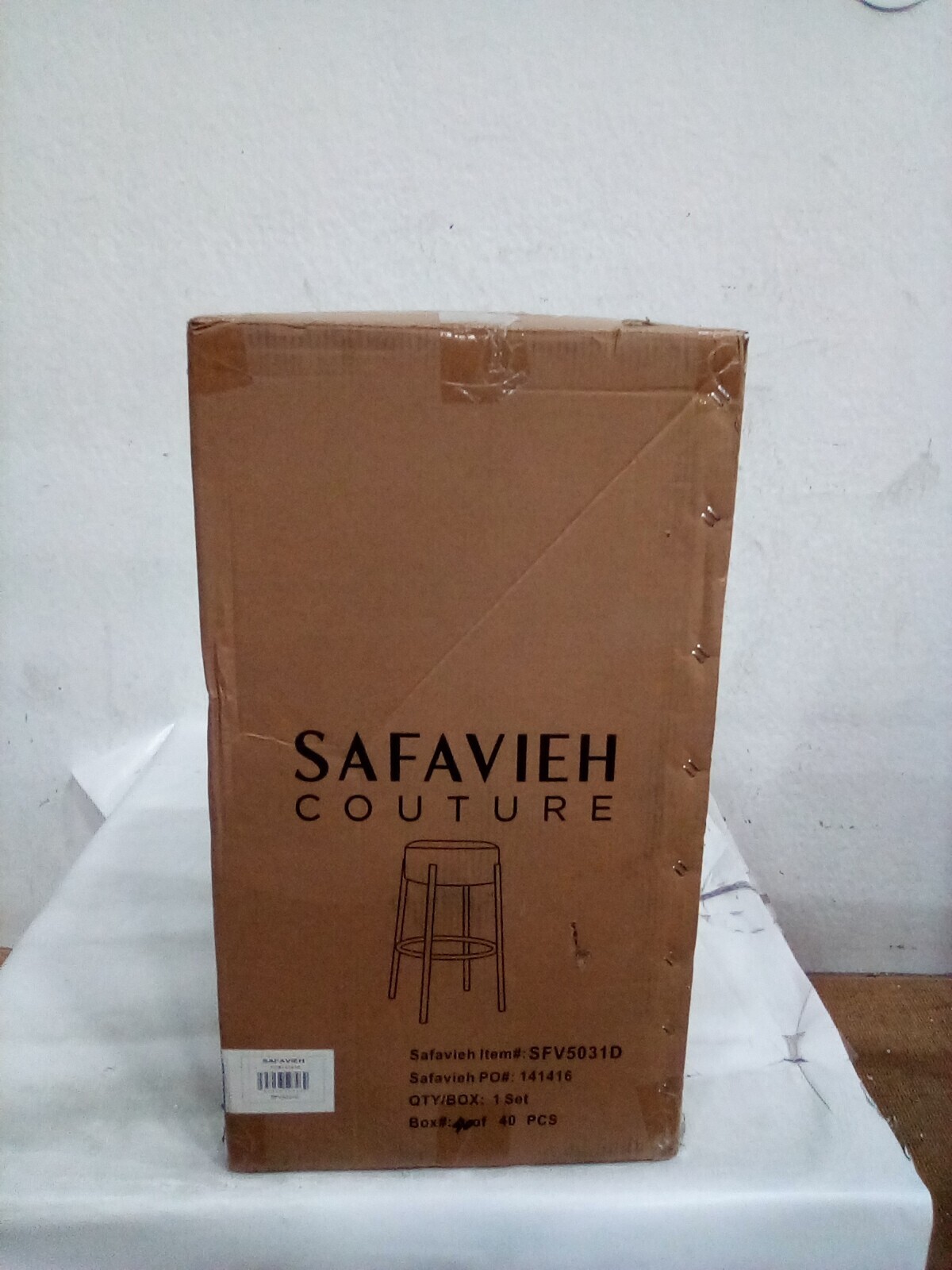 Safavieh PAISLEIGH METAL LEG BARSTOOL, Reduced Price 2172728520 SFV5031D