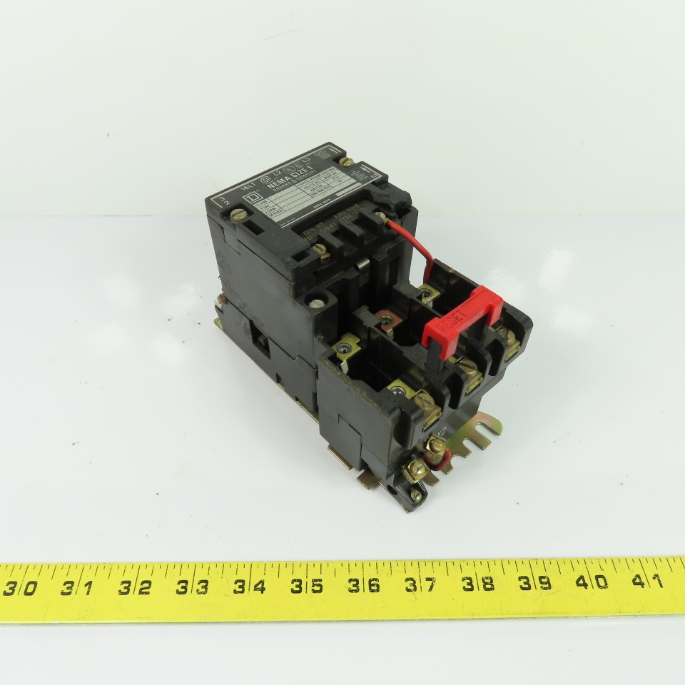 Square D 8536 SCO 3 NEMA Size 1 Magnetic Motor Starter 3Ph 120V Coil