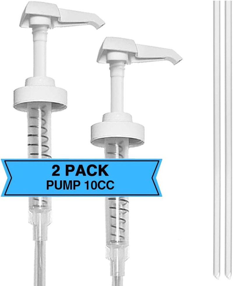 2 Pcs White 38-400 10cc Pump for Gallon Jug Dispensing Gallon Jug Pump Dispenser