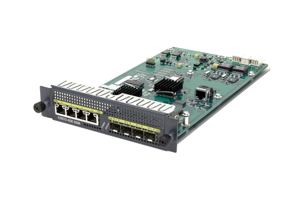 CISCO SSM-4GE 4-Port SFP/RJ45 Gigabit Firewall Security Module ASA 5500 4GE SSM