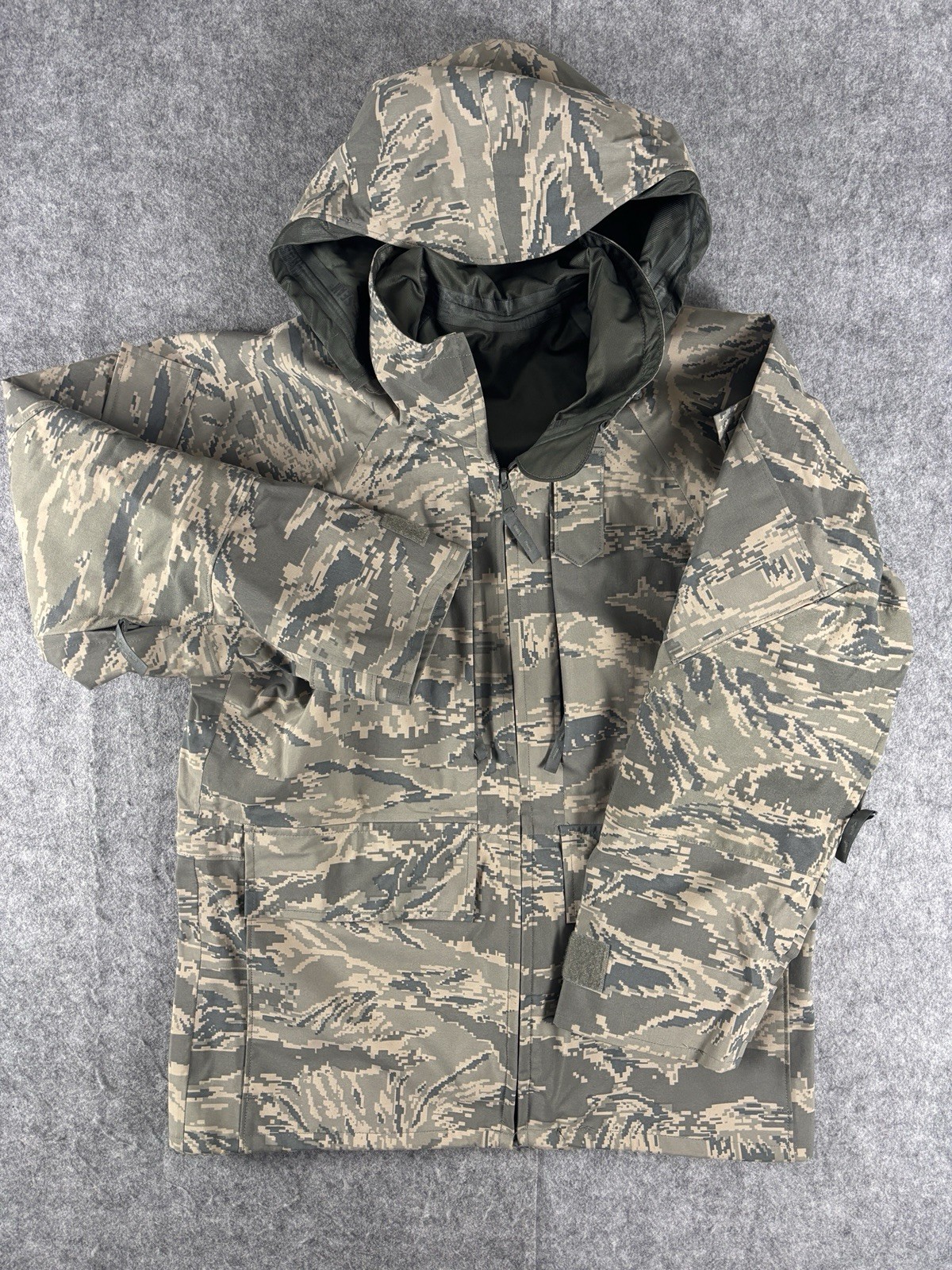 USAF APECS OCP Tiger Camo Gortex Parka ECWCS Jacket Size X Small