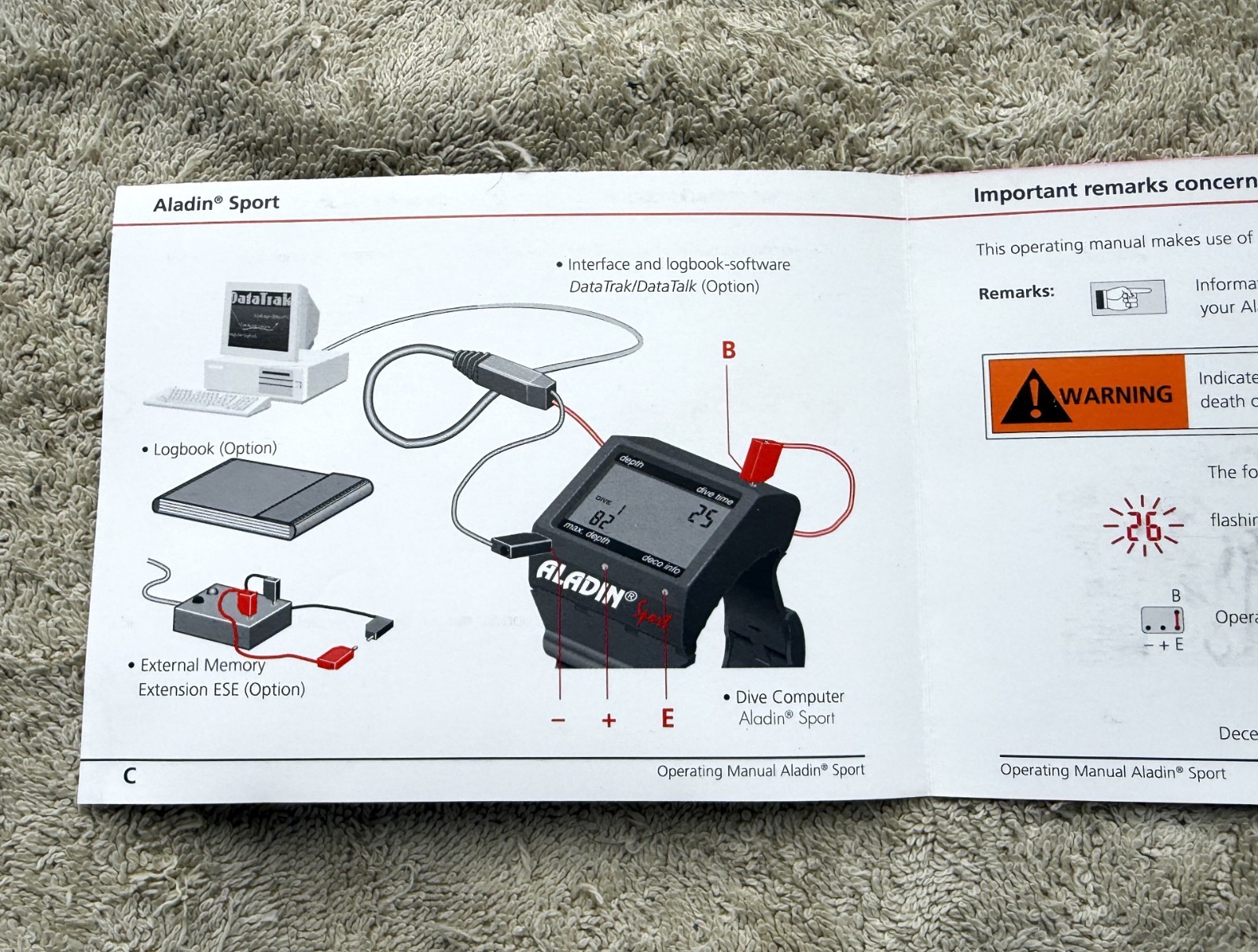 GENESIS REGULATOR /US MATRIX DIVE COMPUTER/OWNER MANUAL/SHERWOOD REGULATOR/CASE
