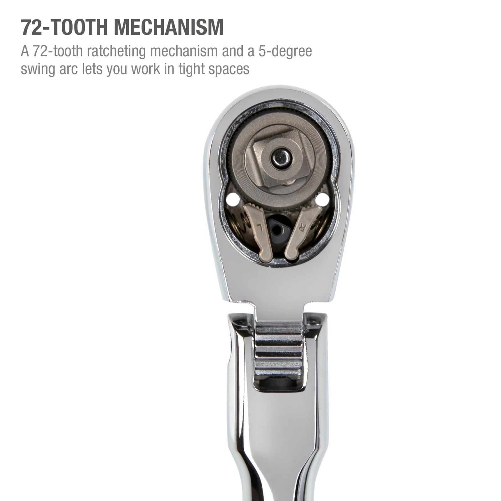 STEELMAN 3-Piece Locking Flex Head 72-Tooth Long Handle Ratchet Set, 61081