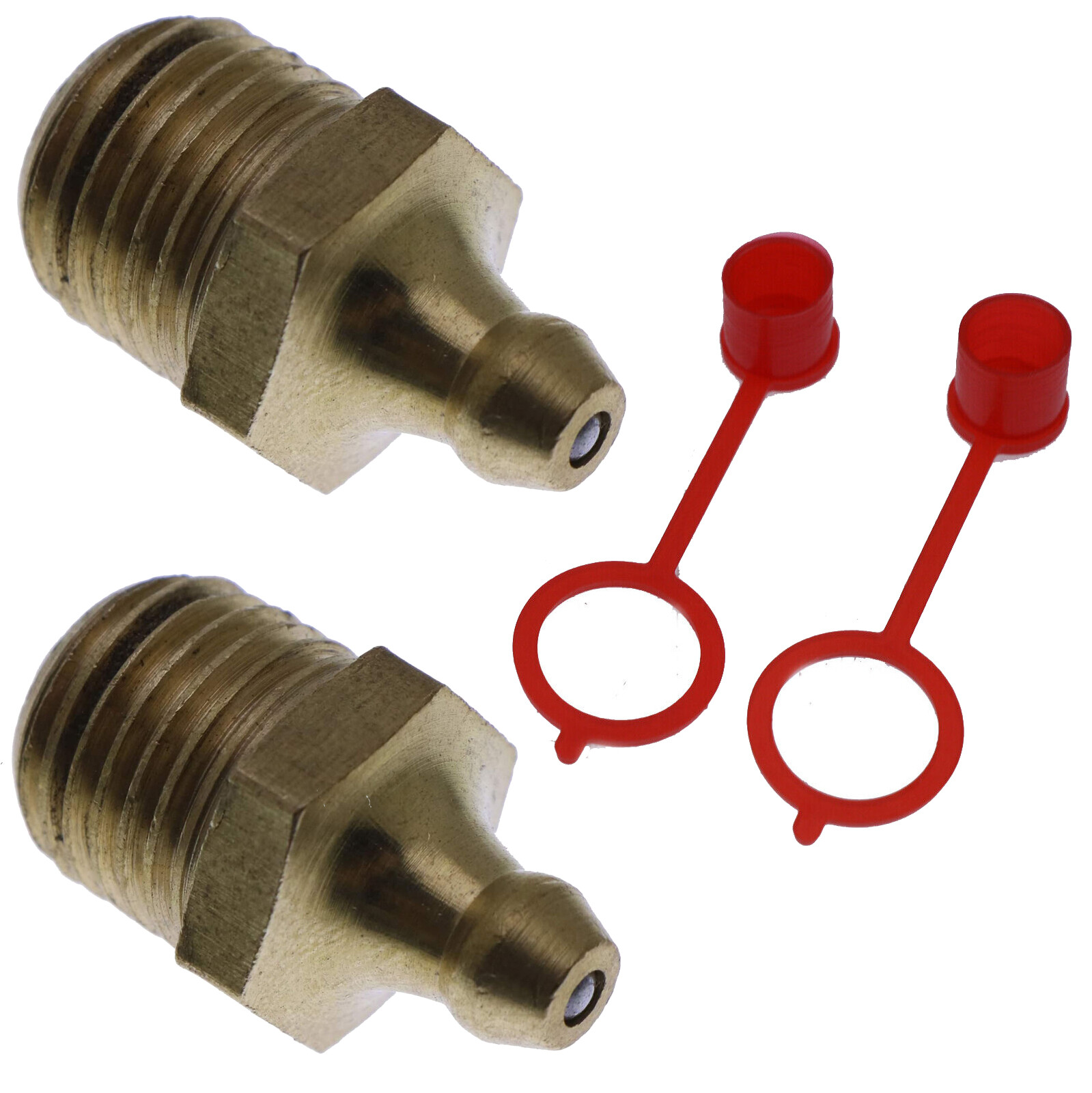 2X Grease Zerk Fitting For Bobcat S70 S100 S150 T140 T180 T190 T200 643 645 730