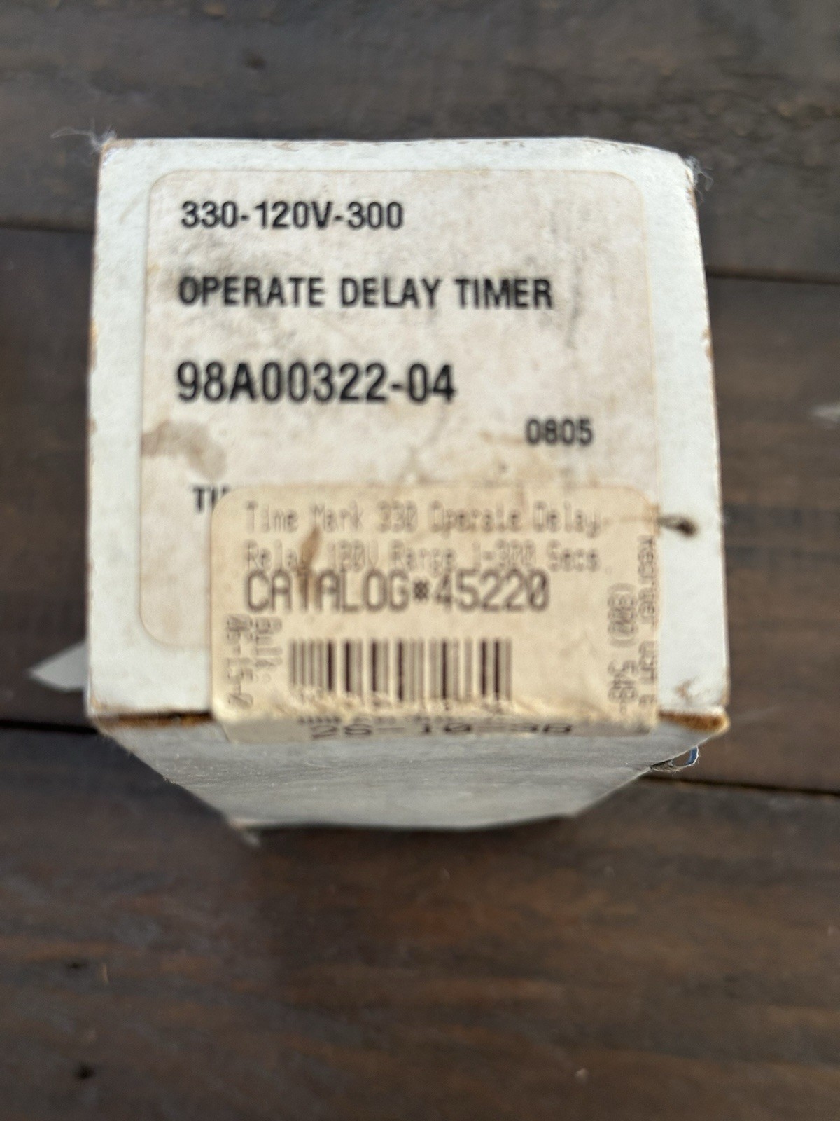 NEW IN BOX TIME MARK 330 120 V 300 Operate Delay Timer 98A00322 04