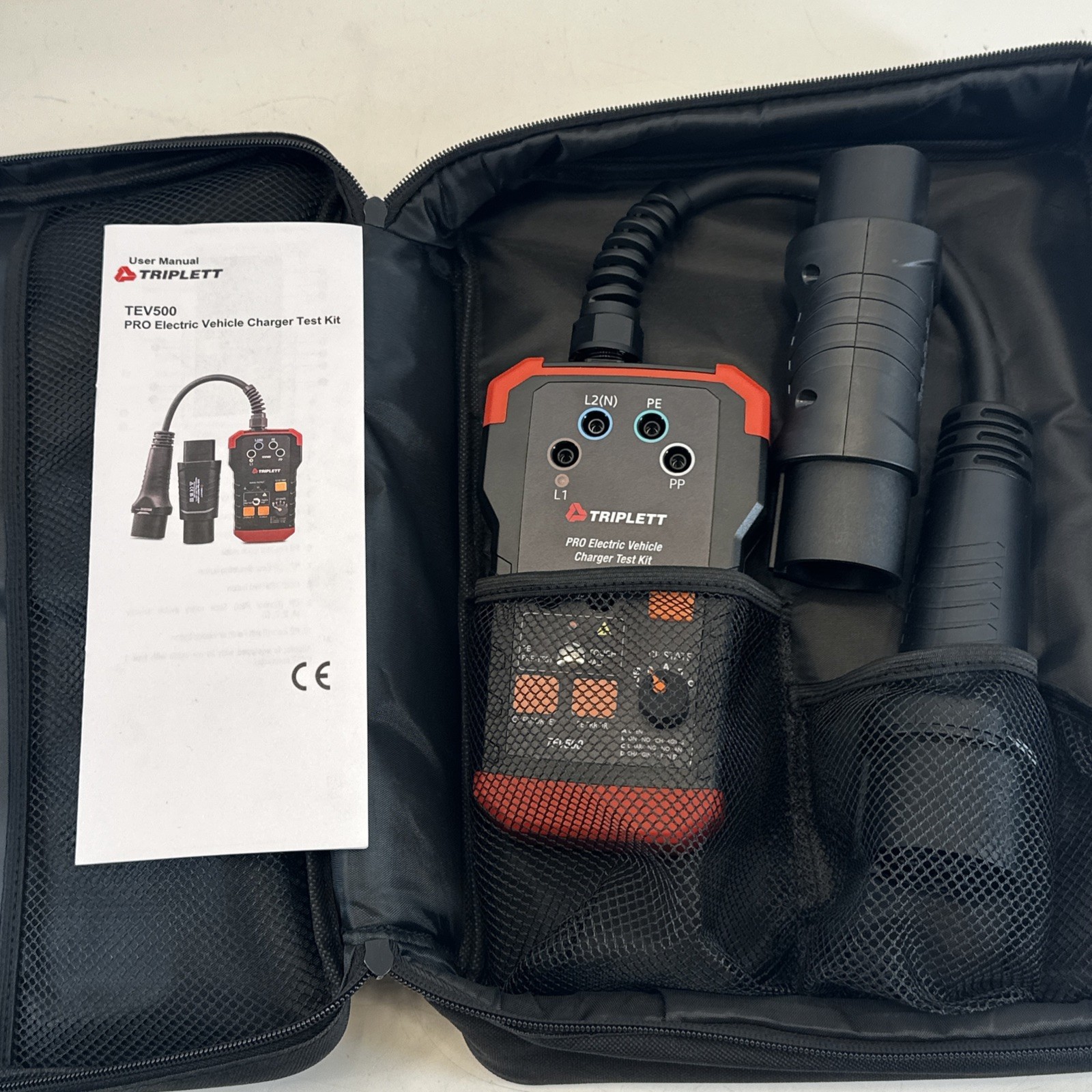 Triplett TEV500 Pro Electric Vehicle Charger Test Kit Basic/Advanced Diagnostic