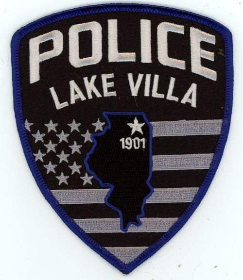 ILLINOIS IL LAKE VILLA POLICE NICE SHOULDER PATCH SHERIFF