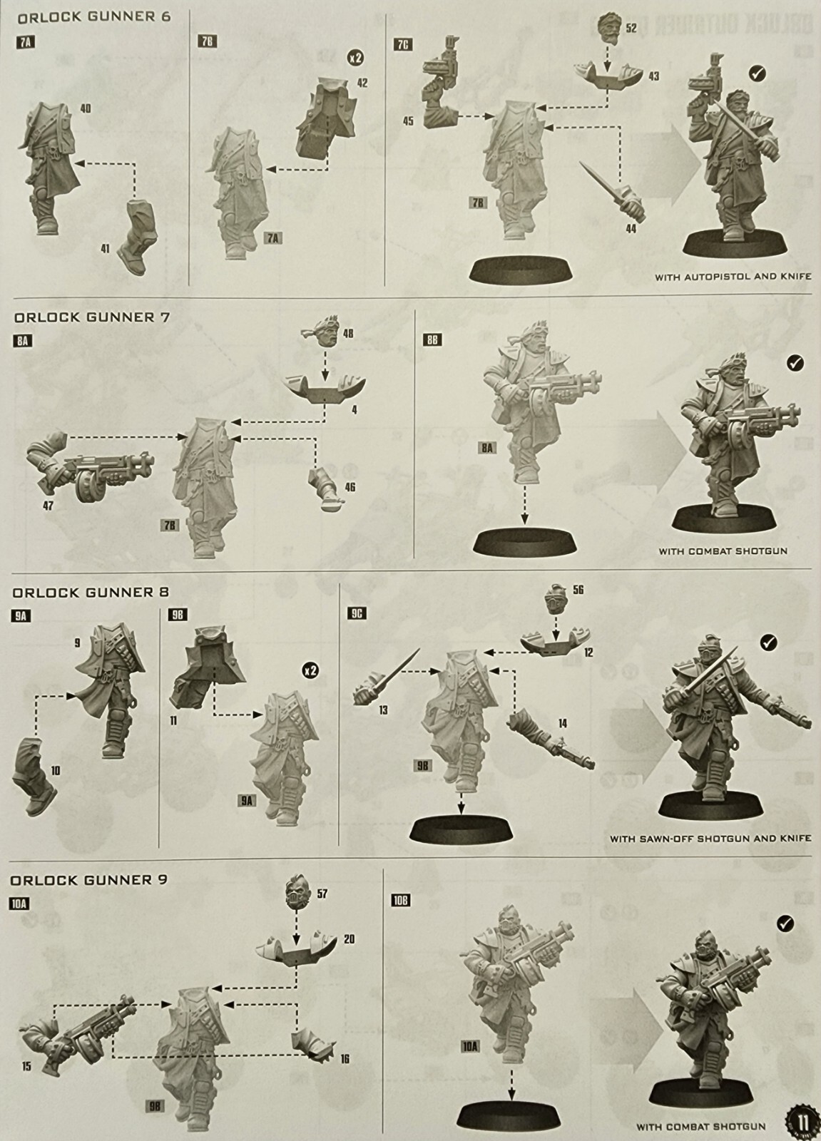 Orlock gang Bits Necromunda Warhammer 40k