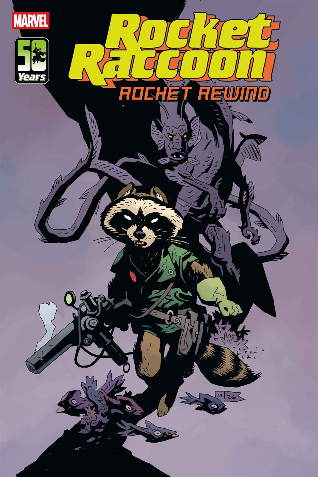 ROCKET RACCOON: ROCKET REWIND #1 MIKE MIGNOLA VARIANT Marvel Comic Book 2026