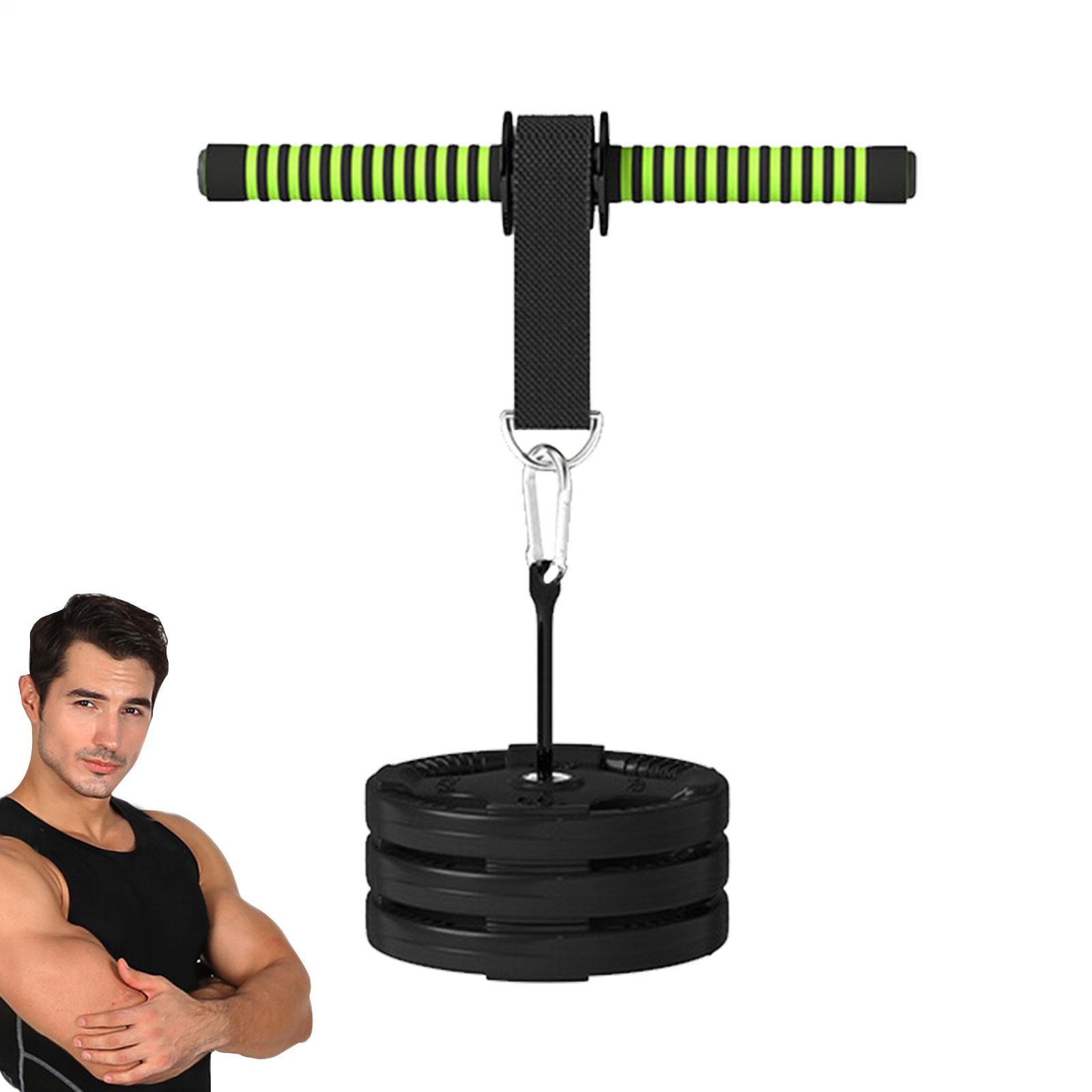 Forearm Wrist Roller Arm Strengthener Hand Gripper Forearm Gym Exerciser Roller