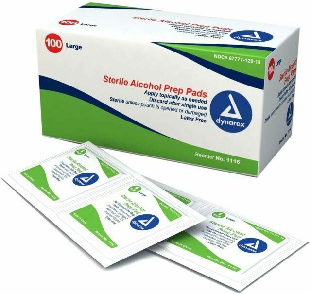 Dynarex 1116 Alcohol Prep Pad, - 100 Count