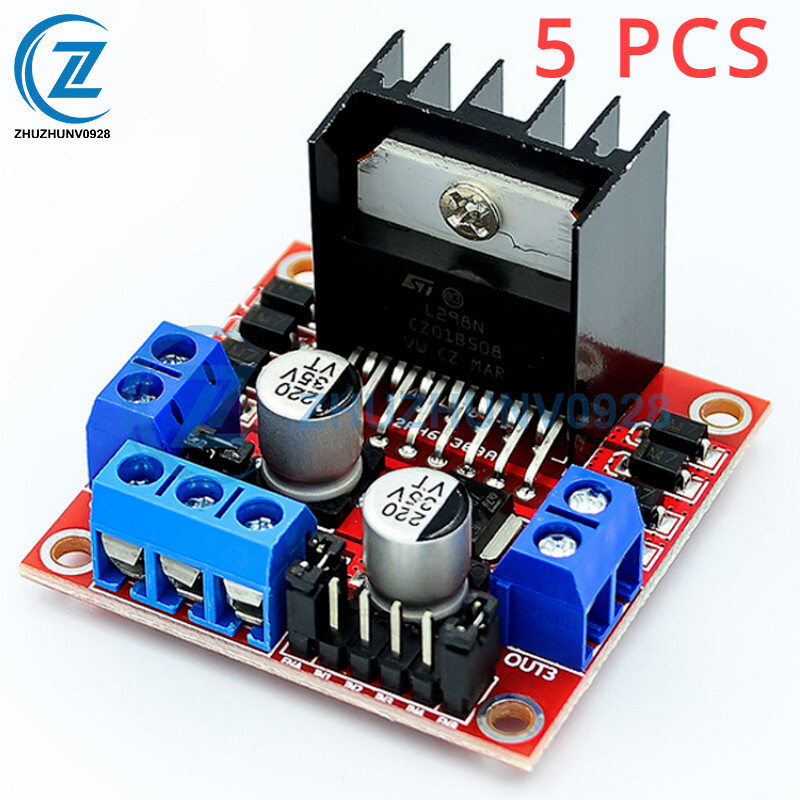 5PCS Dual HBridge Stepper Motor Drive Controller Board Module L298N for Arduino