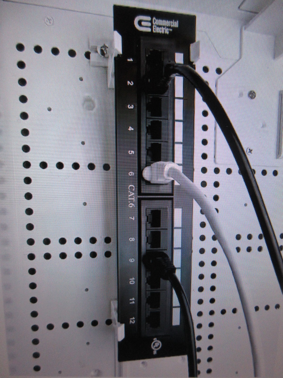Commercial Electric CE CAT6 Mini Data Patch Panel 12 Port