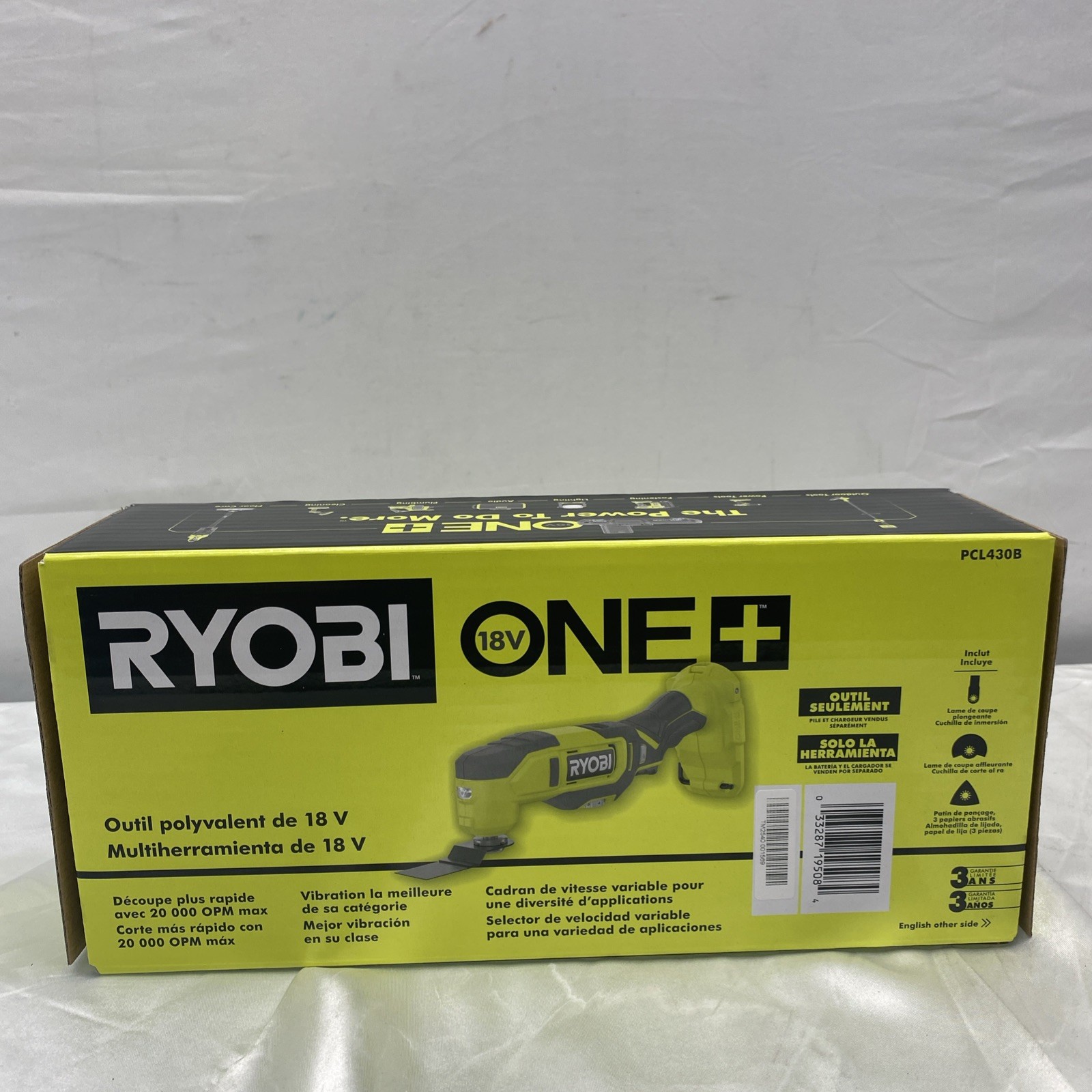 RYOBI ONE+ 18V Multi-Tool Cordless PCL430B Tool Only