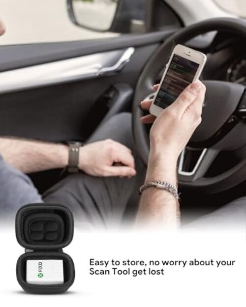 Black Bluetooth OBD2 Scanner Case for FIXD Car Diagnostic Tool