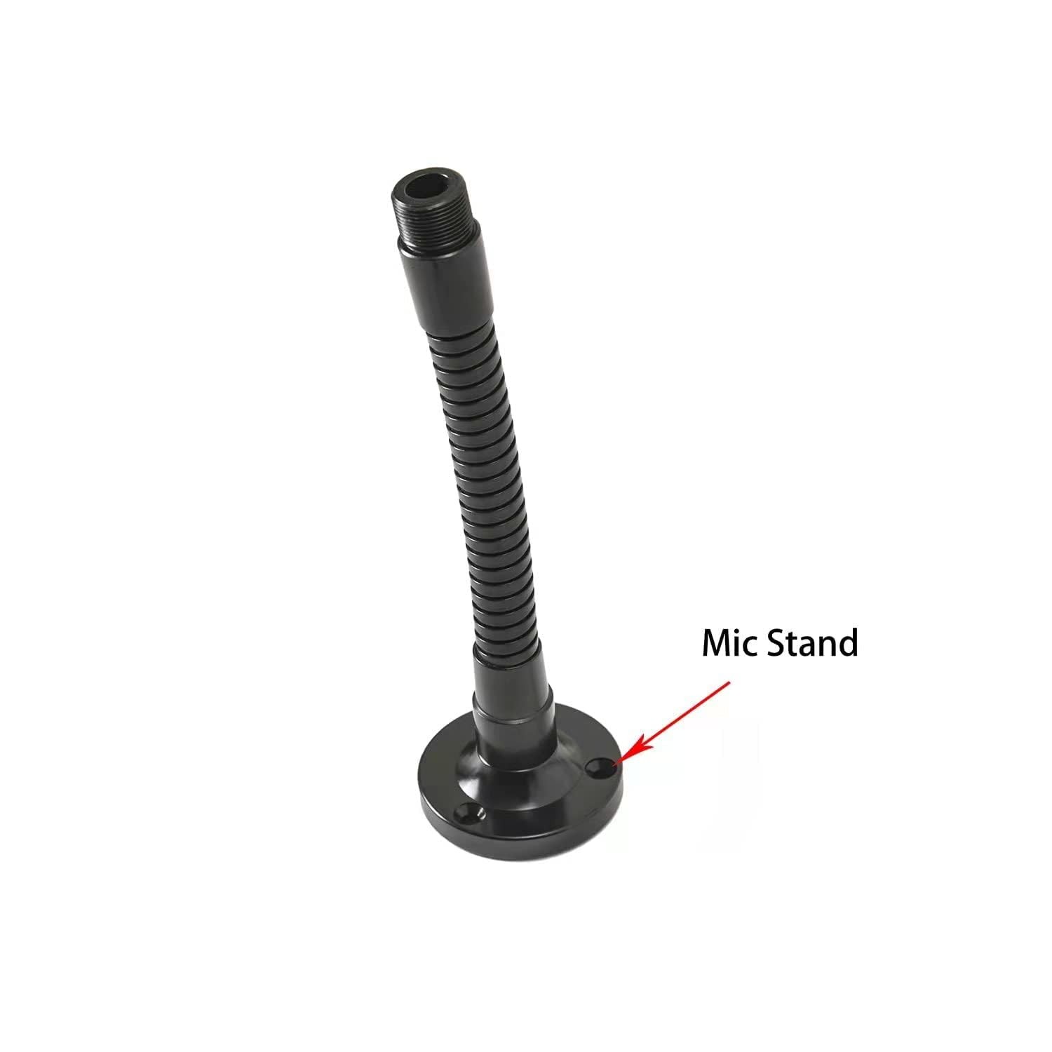 Gooseneck Table Microphone Mount - 5/8 Male, Black, 1Pack