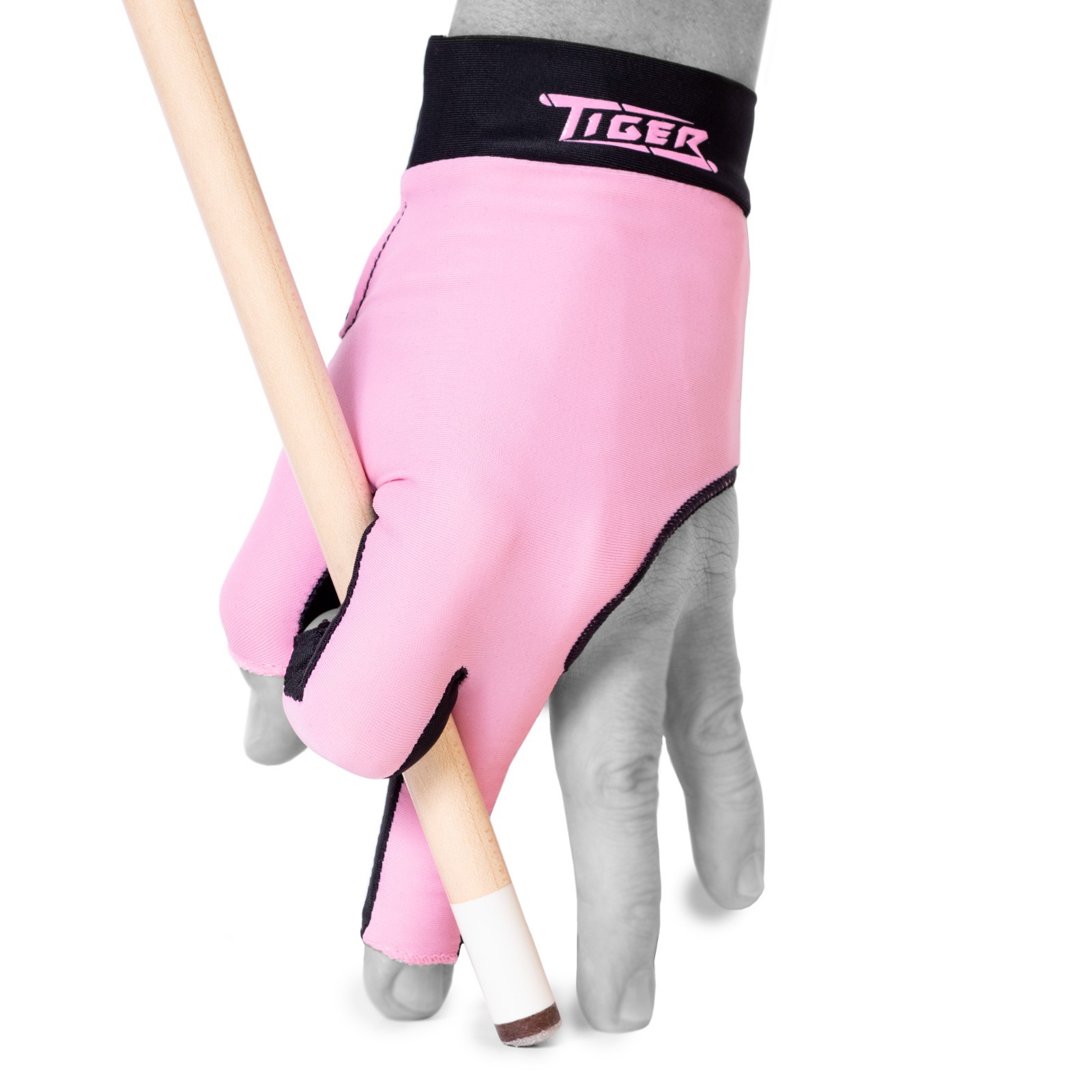 TIGER-X PRO Billiard  Pool Cue GLOVE- Pink - For LEFT Hand - AUTHORIZED DEALER