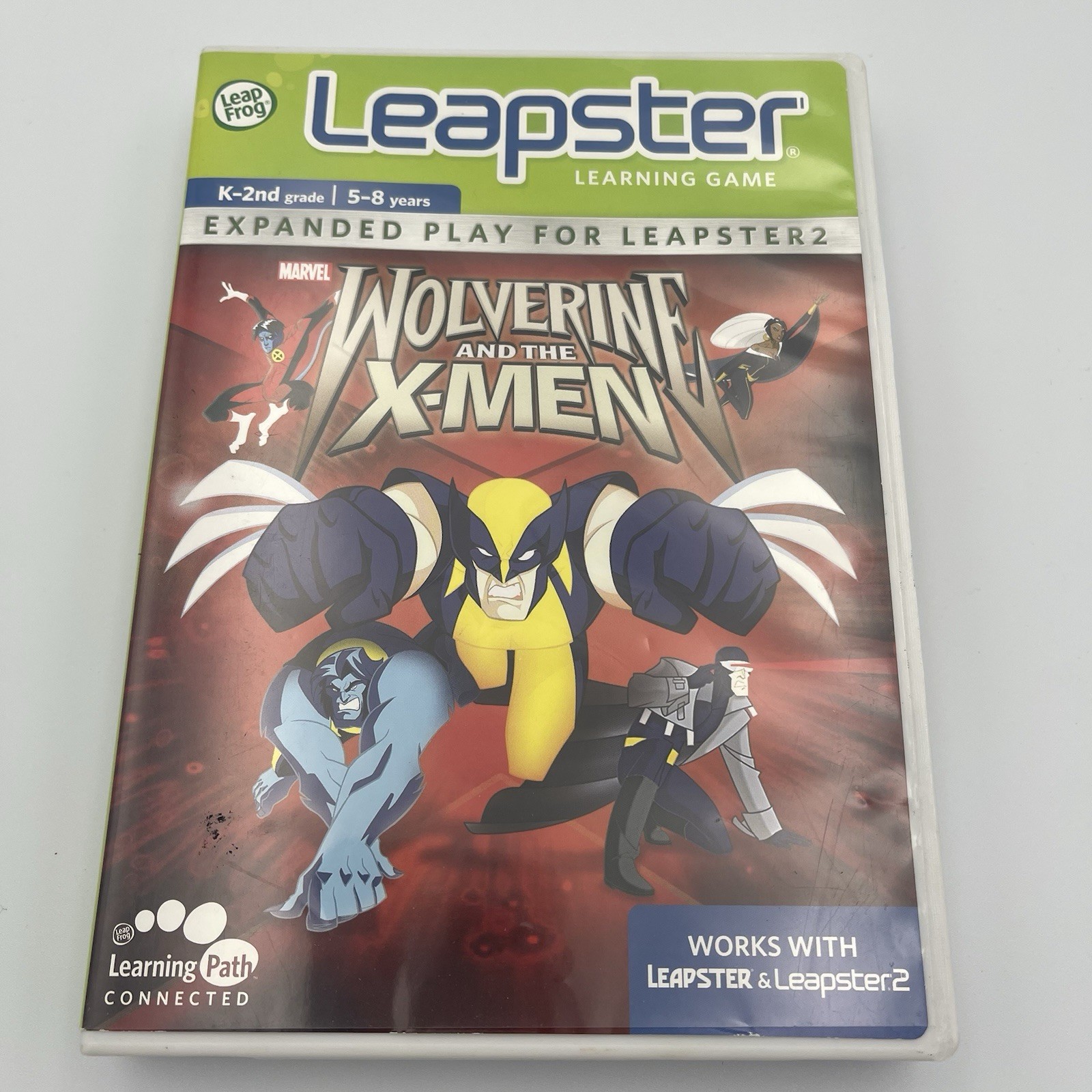 LeapFrog Leapster Leapster2 Learning Game 2009 Wolverine & X-Men Letter Sounds
