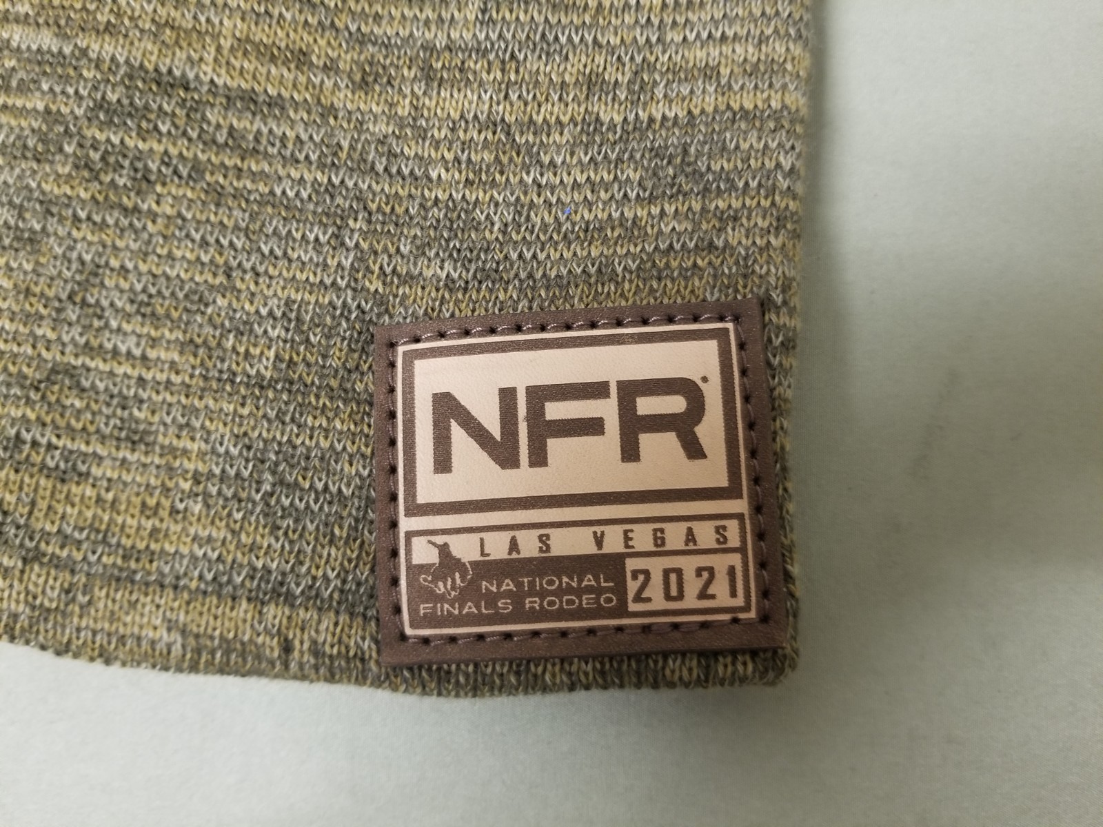 New Pro Rodeo NFR Beanie With Leather Patch.