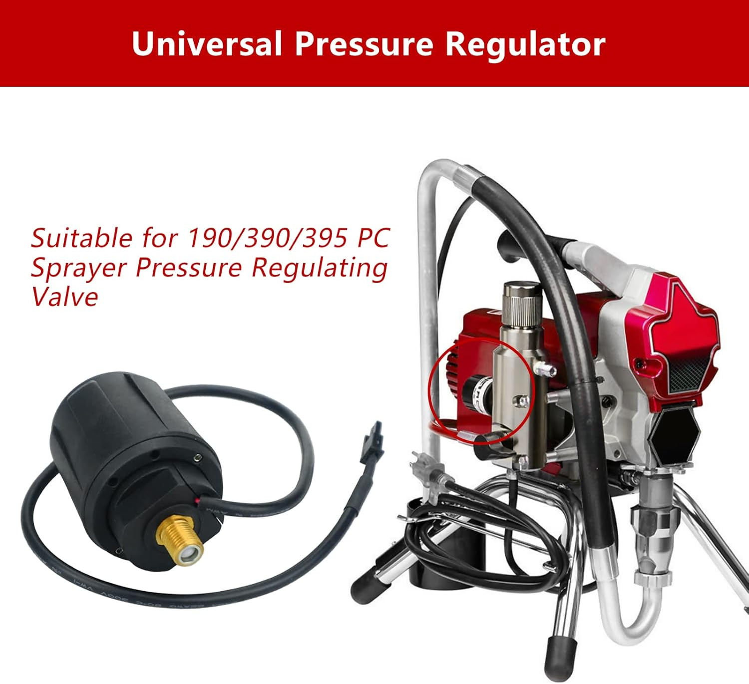 Pressure Control Regulating Valve Compatible with Graco 249005 Machine Spare Par