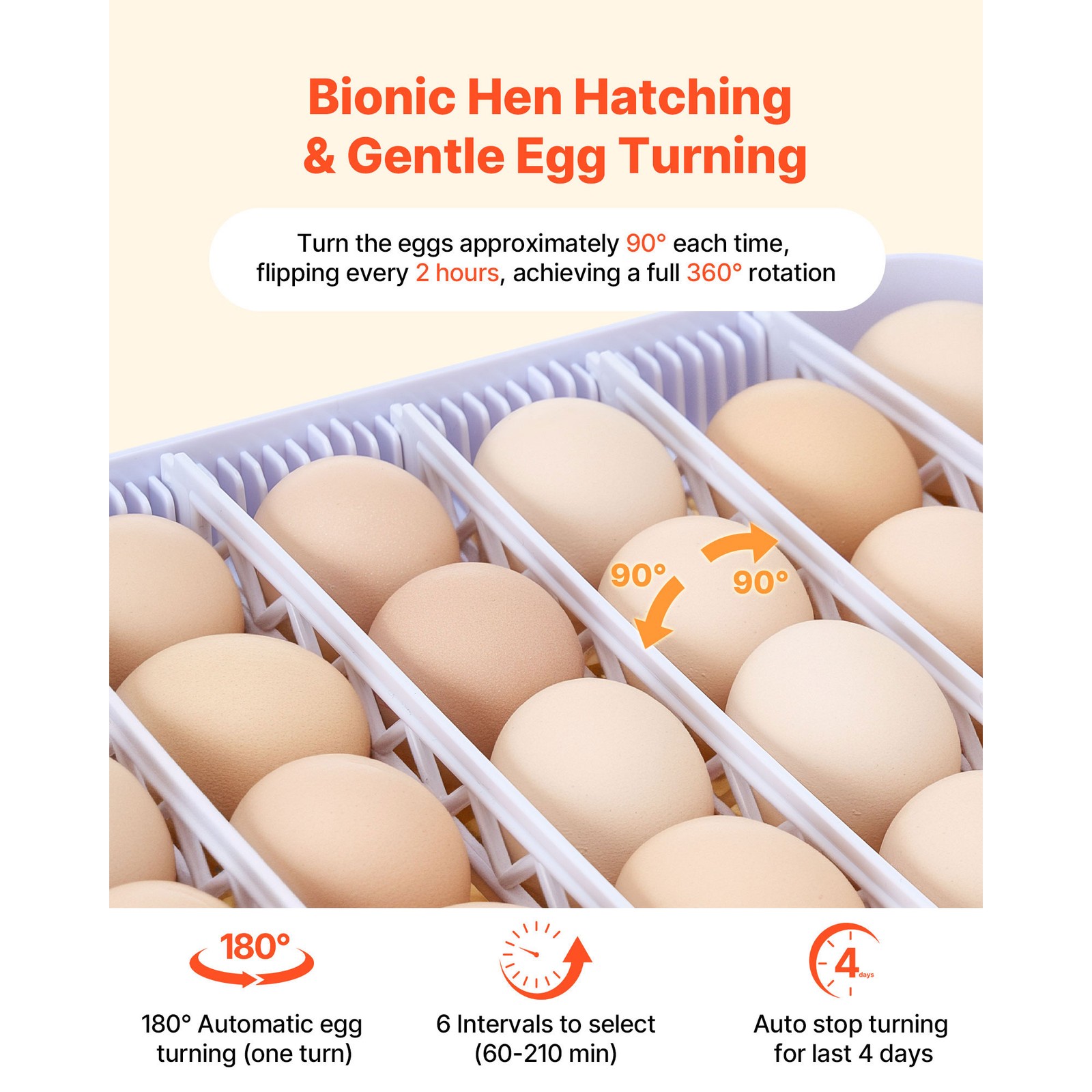 Uimoso 48 Egg Incubator with Auto Turning and Temperature Control System