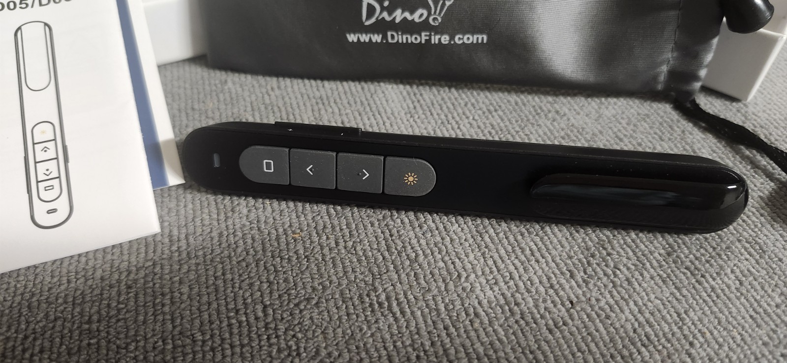 DinoFire Wireless Presenter Support Hyperlink Volume Control RF 2 4GHz