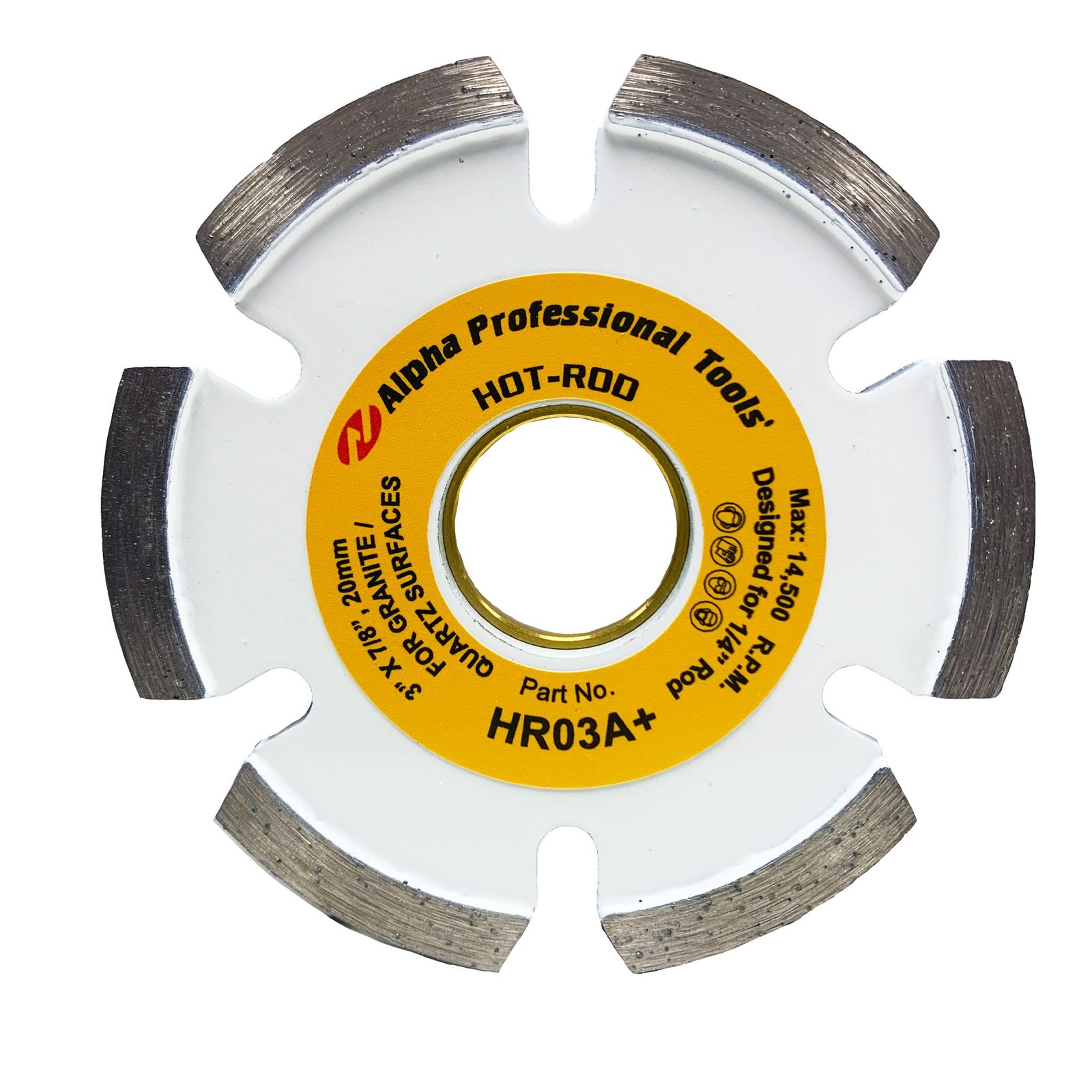 Alpha Professional Tools Hot-Rod Granite 3"- For 1/4" Rod- HR03A+