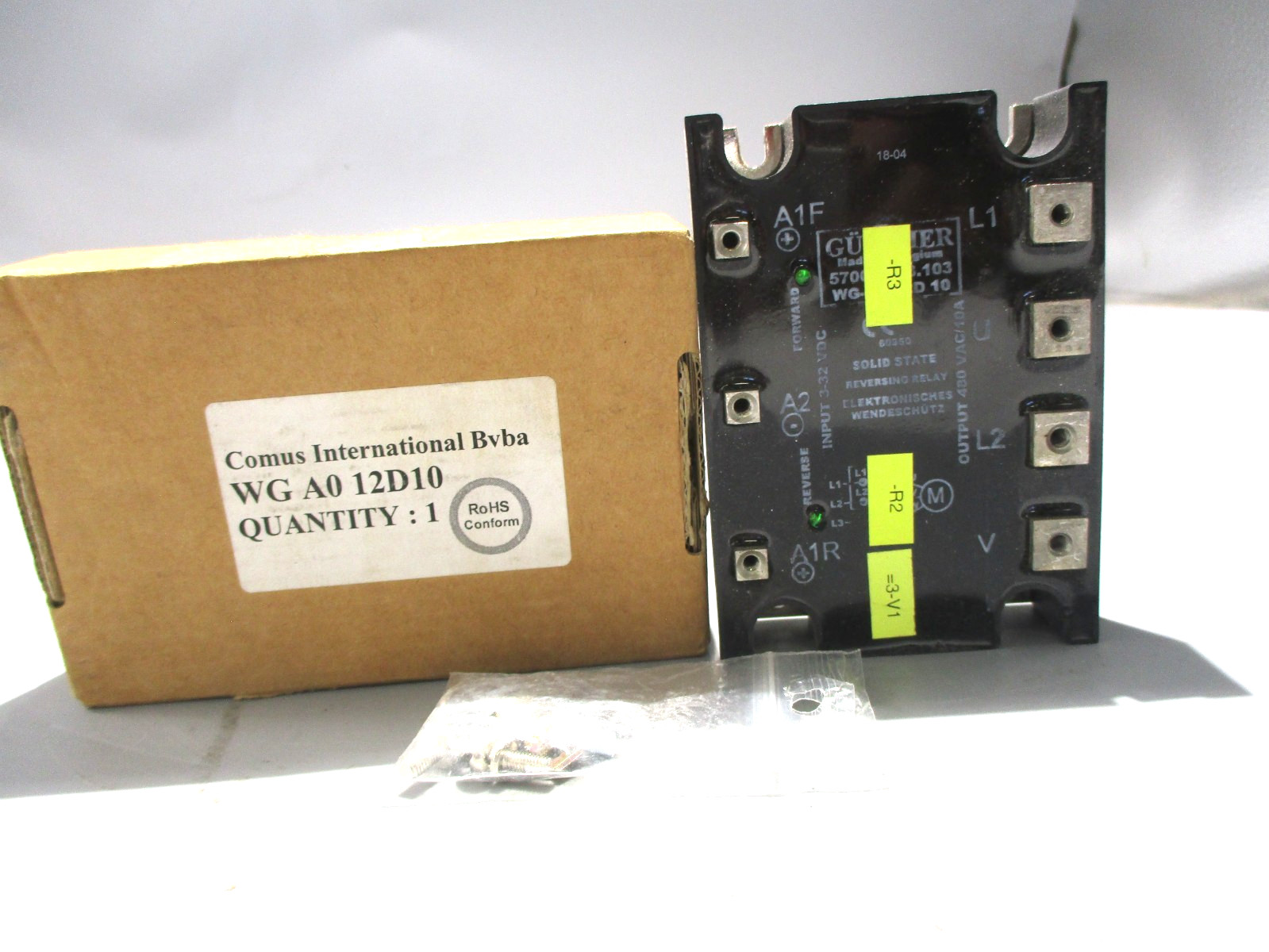 NEW COMUS WG-A0-12D10 SOLID STATE REVERSING RELAY