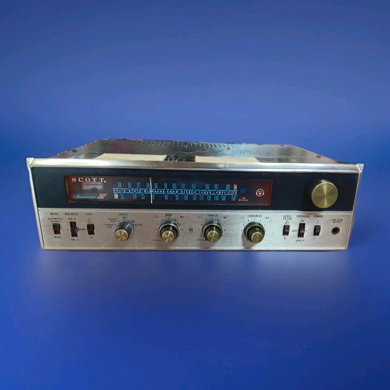 Scott Stereomaster 382 Ampilifer Receiver Am/Fm/1960s Works Need Antenna No Am?