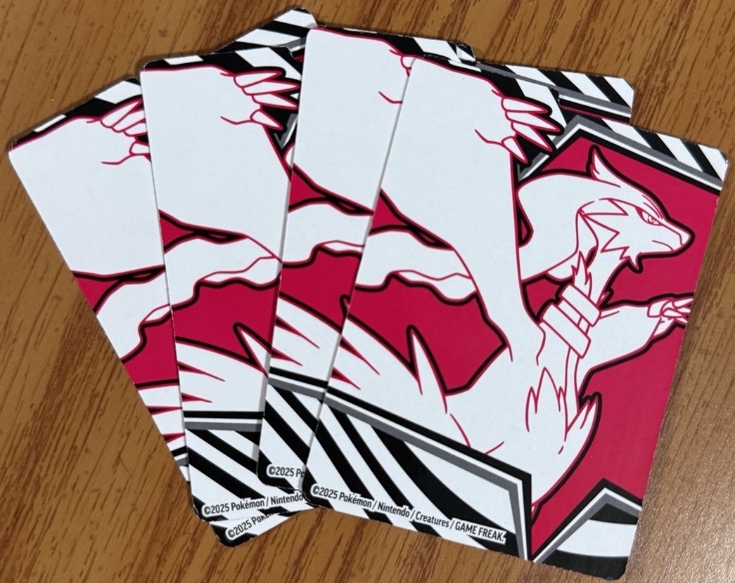 Pokémon TCG White Flare ETB(Reshiram) Card Dividers -4 Card Dividers