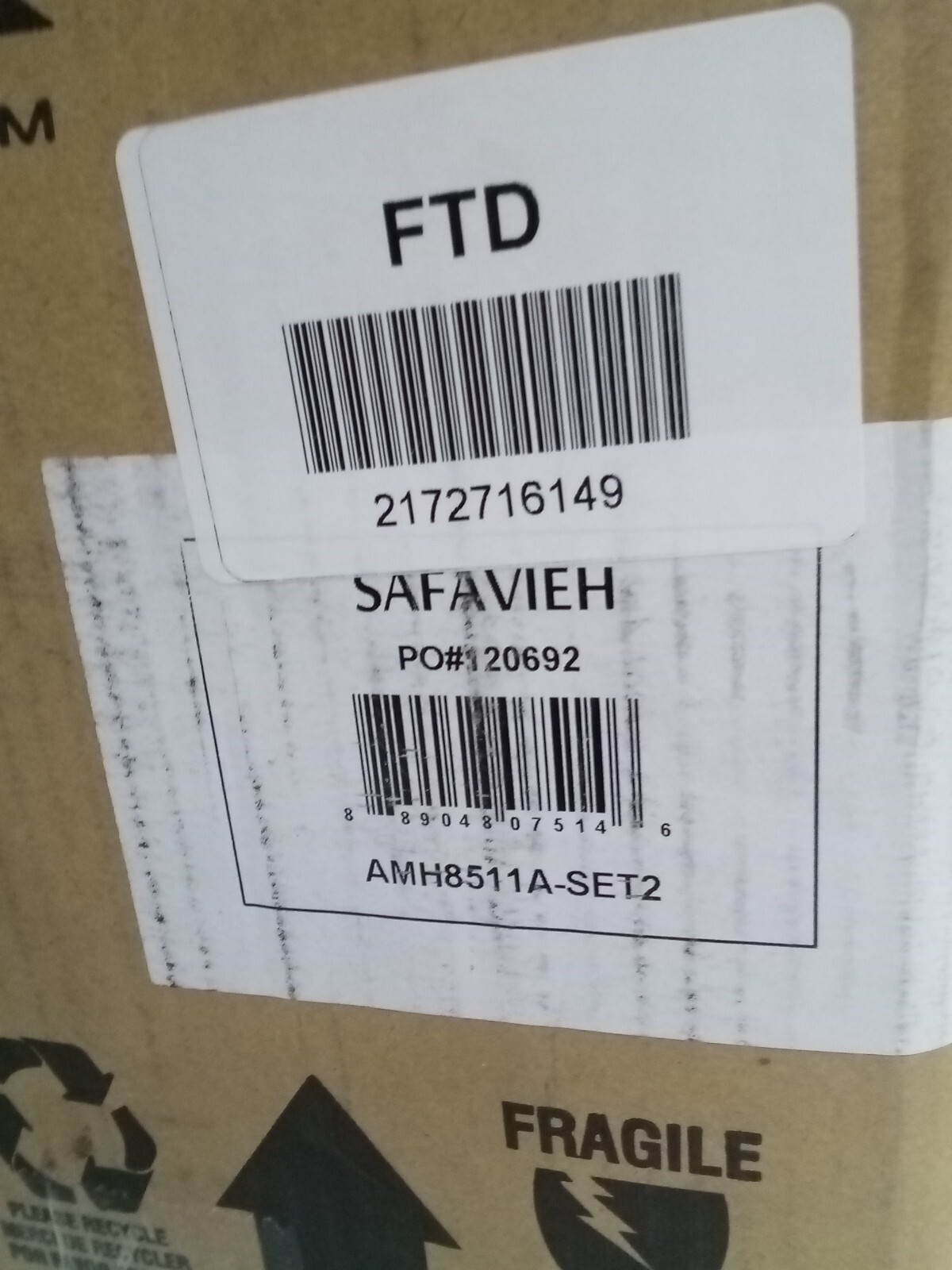 Safavieh Burris Side Chair, Reduced Price 2172716149 AMH8511A-SET2
