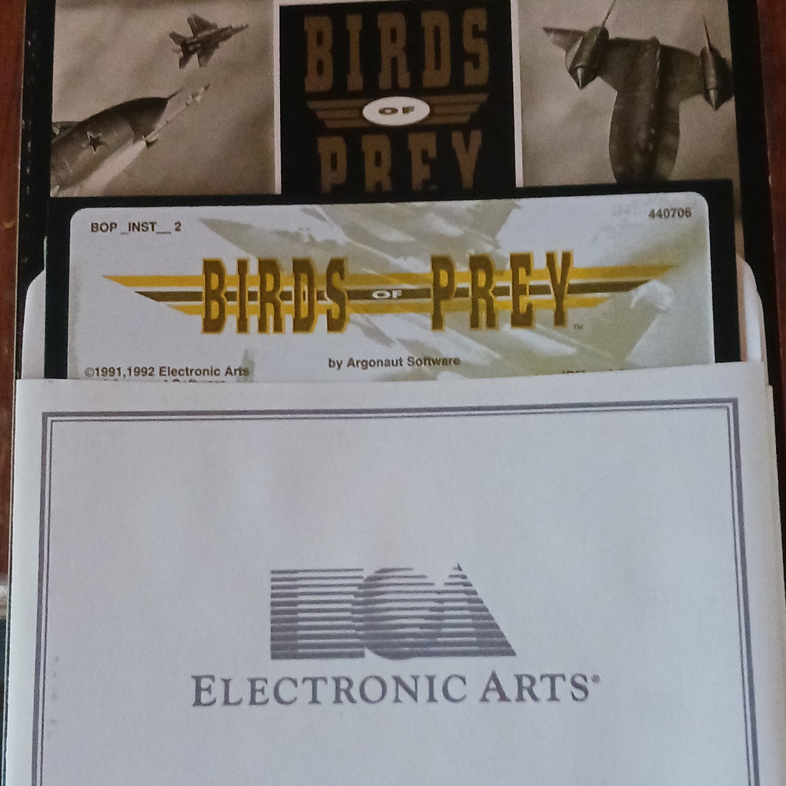 Electronic Arts Birds of Prey PC Original Box Art Insert, English
