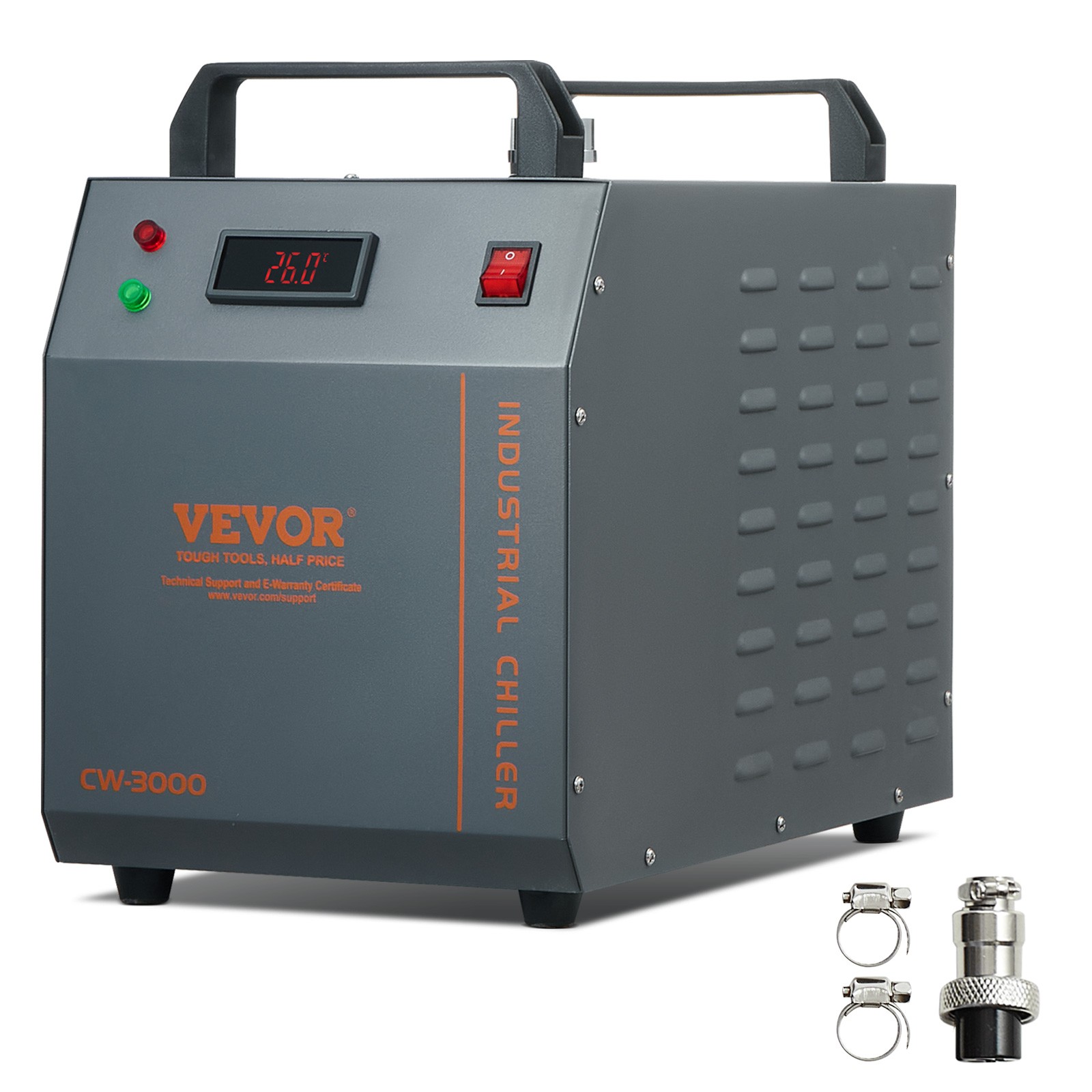 Air-cooled Industrial Water Chiller CW-3000 12 L 12 L/min for Laser Tube