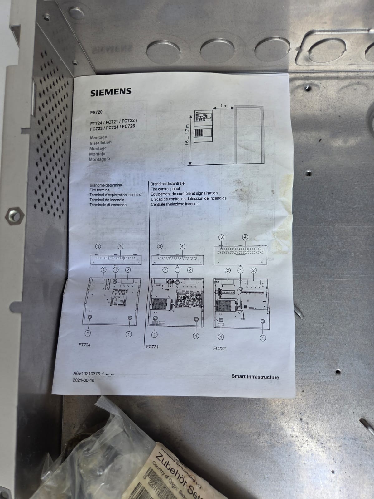 Siemens FT724-ZZ Cerberus Fire Terminal Board S54400-C31-A2 Network ControlPanel