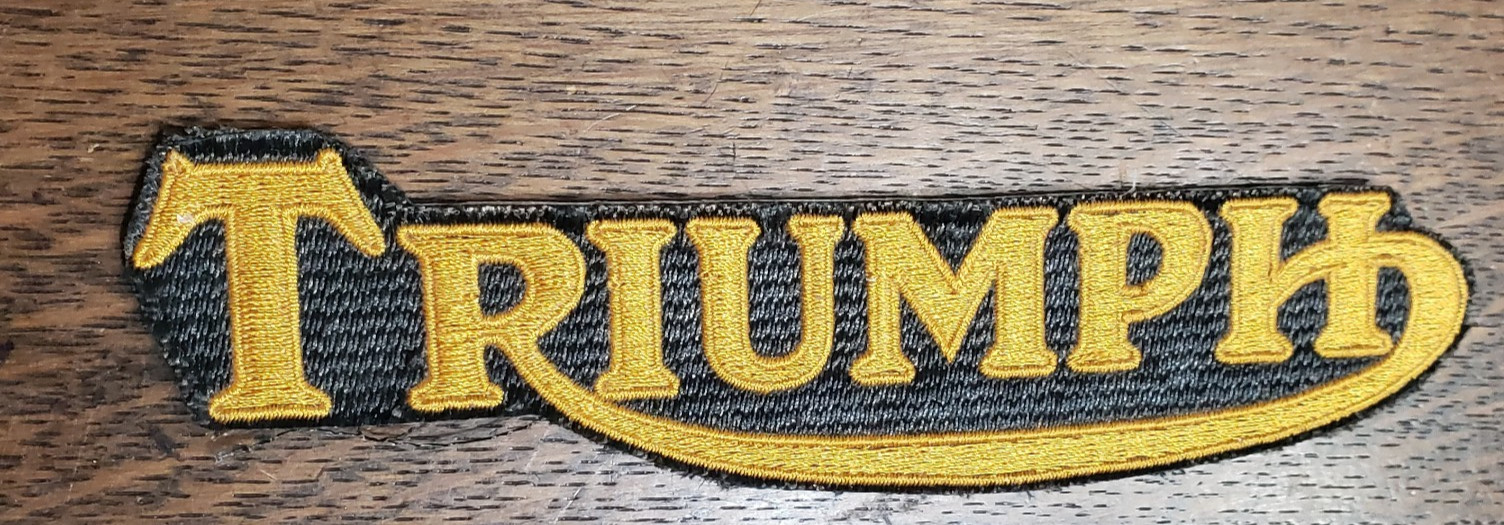 Triumph Car Motorcycle Biker Jacket Patch Vintage Sewing Crafts
