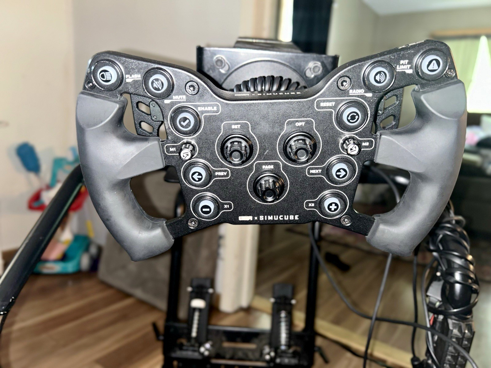 Simucube 2 Pro USB Racing Wheel Base w/ GT Lite Foldable Racing Seat Frame