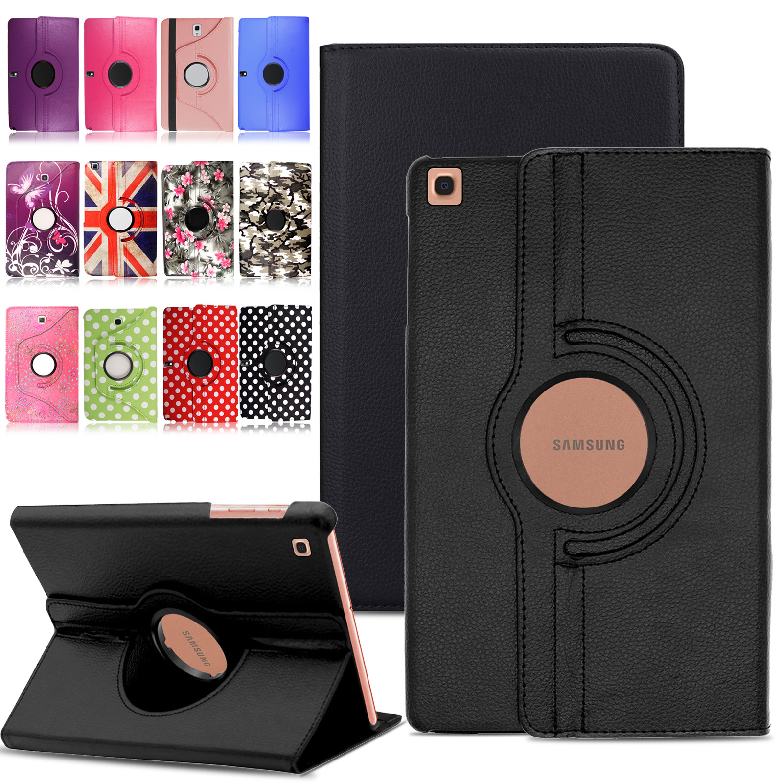360 Rotating Stand Leather Flip Case For Samsung Galaxy Tab S6/S4 10.5/S/A 10.1