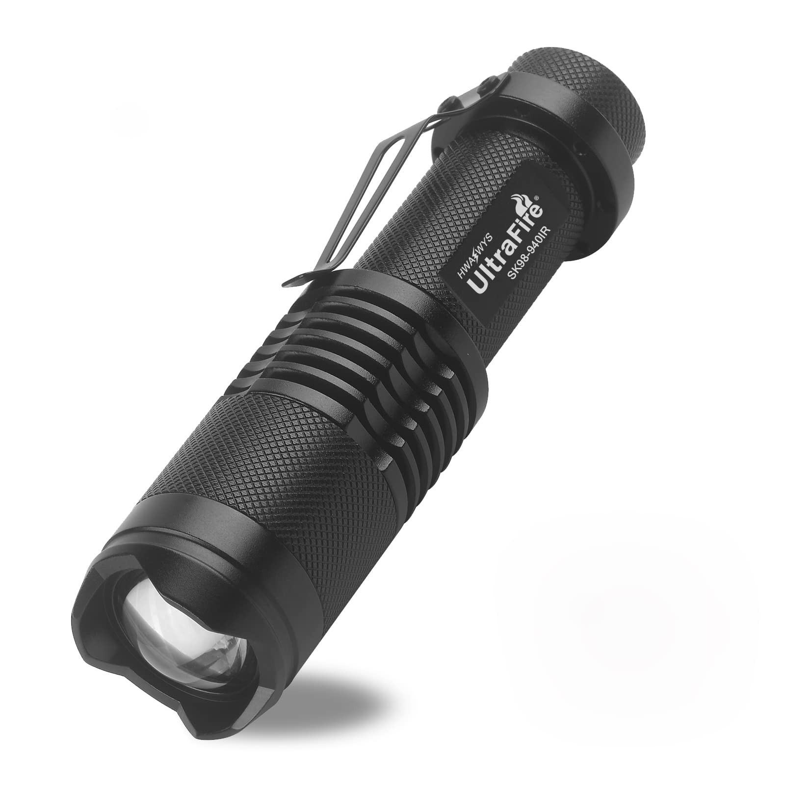 ULTRAFIRE 940nm IR Illuminator, Zoomable LED Infrared Mini Flashlight for Nig...