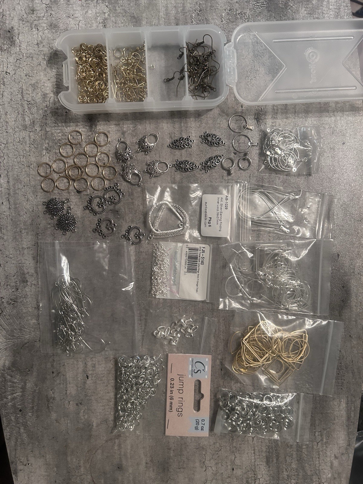 Various Jewelry Finding Earring Jump Rings and More