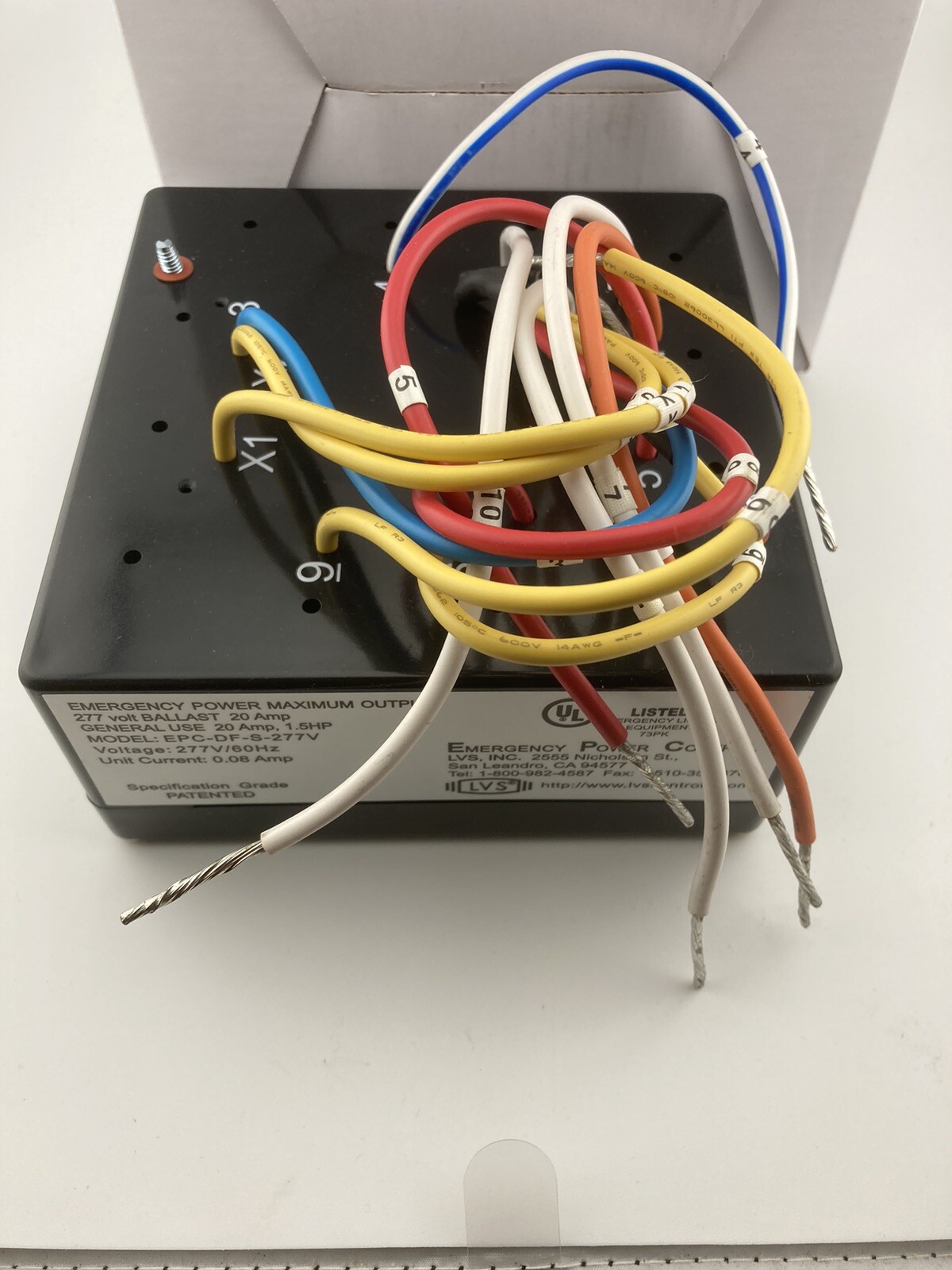 HUBBELL UL924BRLN2 EM. TRANSFER RELAY 277V COIL