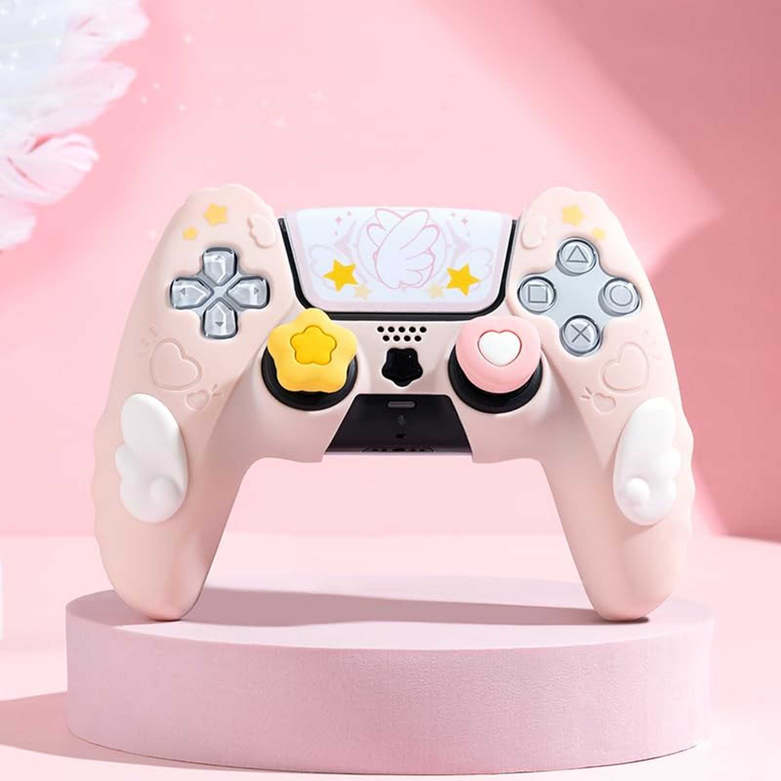 GeekShare Case Cover & Thumb Grips for PS5/SwitchPRO Controller Skin Star Wing