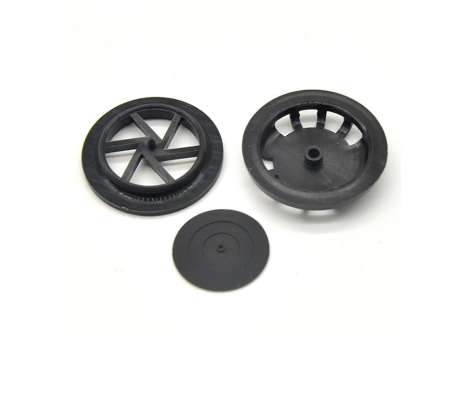 Face Mask Round Dynamic Breathing Valves (Black, Pack of 12)
