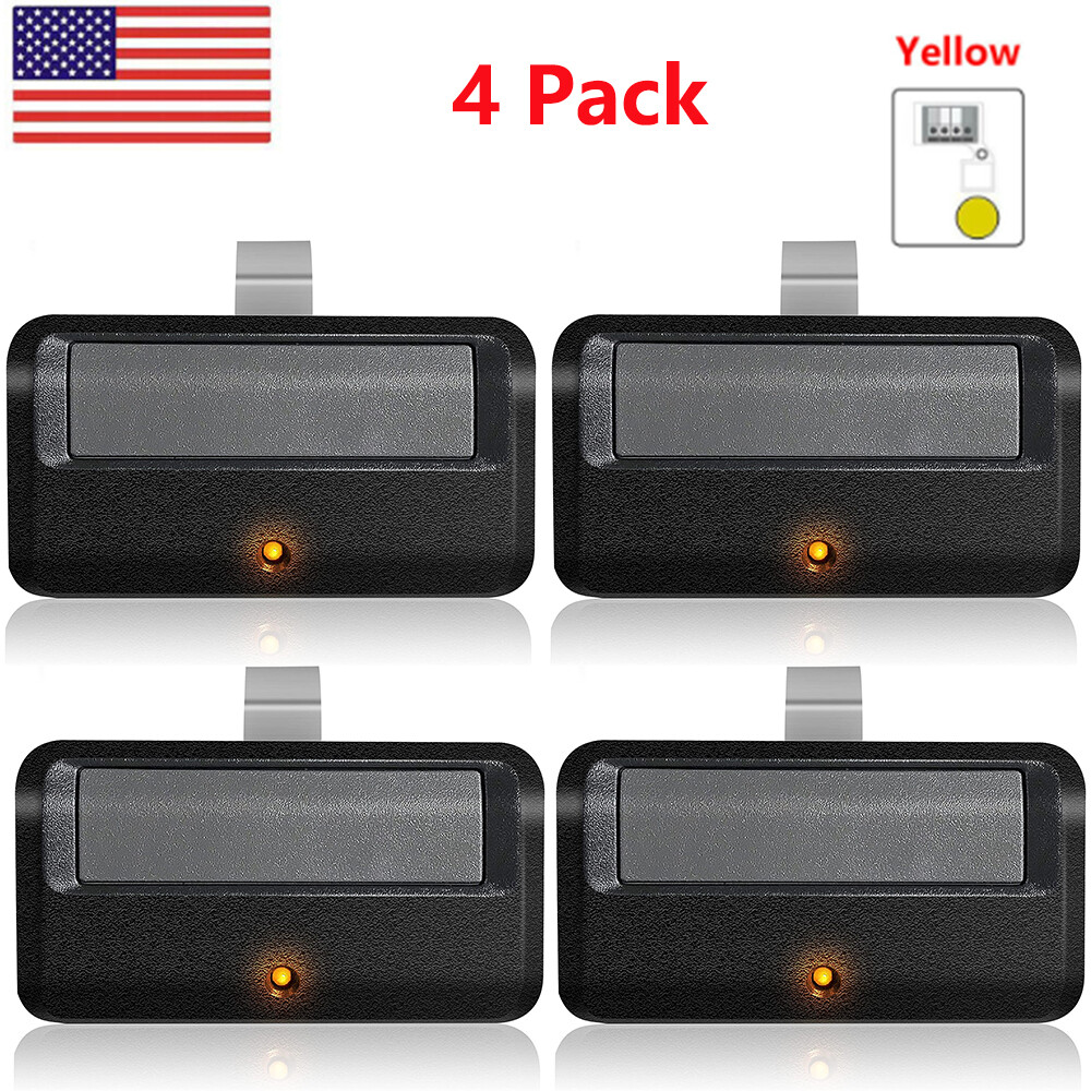 4 Remote 891LM only for Yellow Learn Button of Liftmaster Garage Door Opener