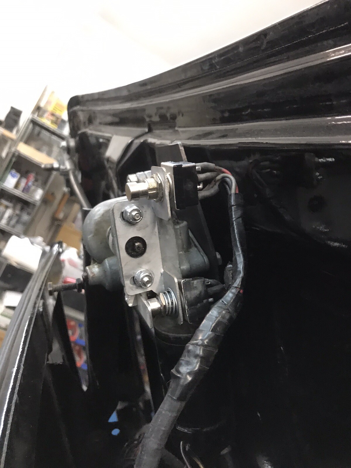 1964-1966 Ford Thunderbird Convertible, Top Upper Back Panel flip switch Upgrade