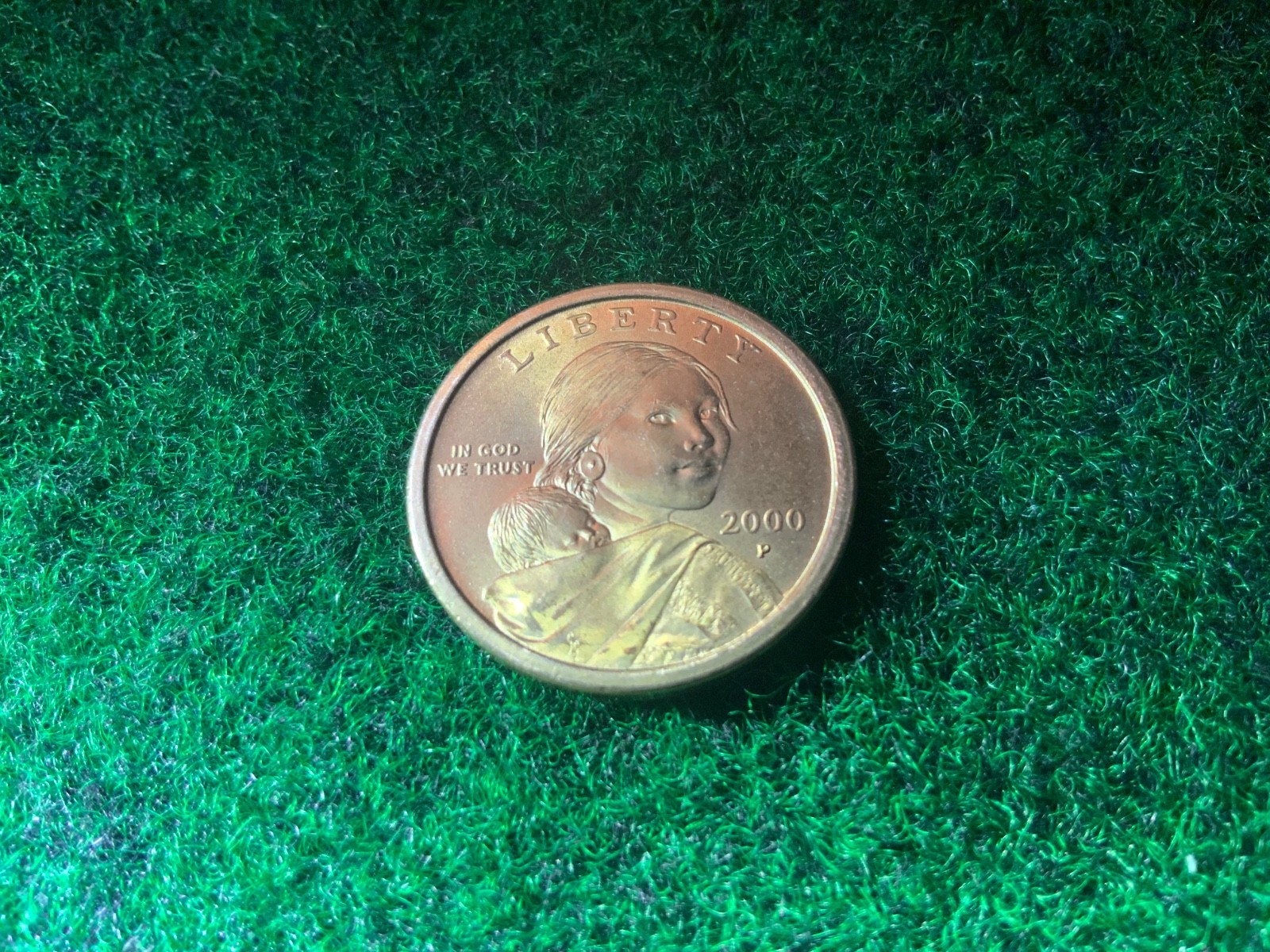 Sacagawea Wounded Speared Eagle 2000 P 1$ Dollar Coin Nice