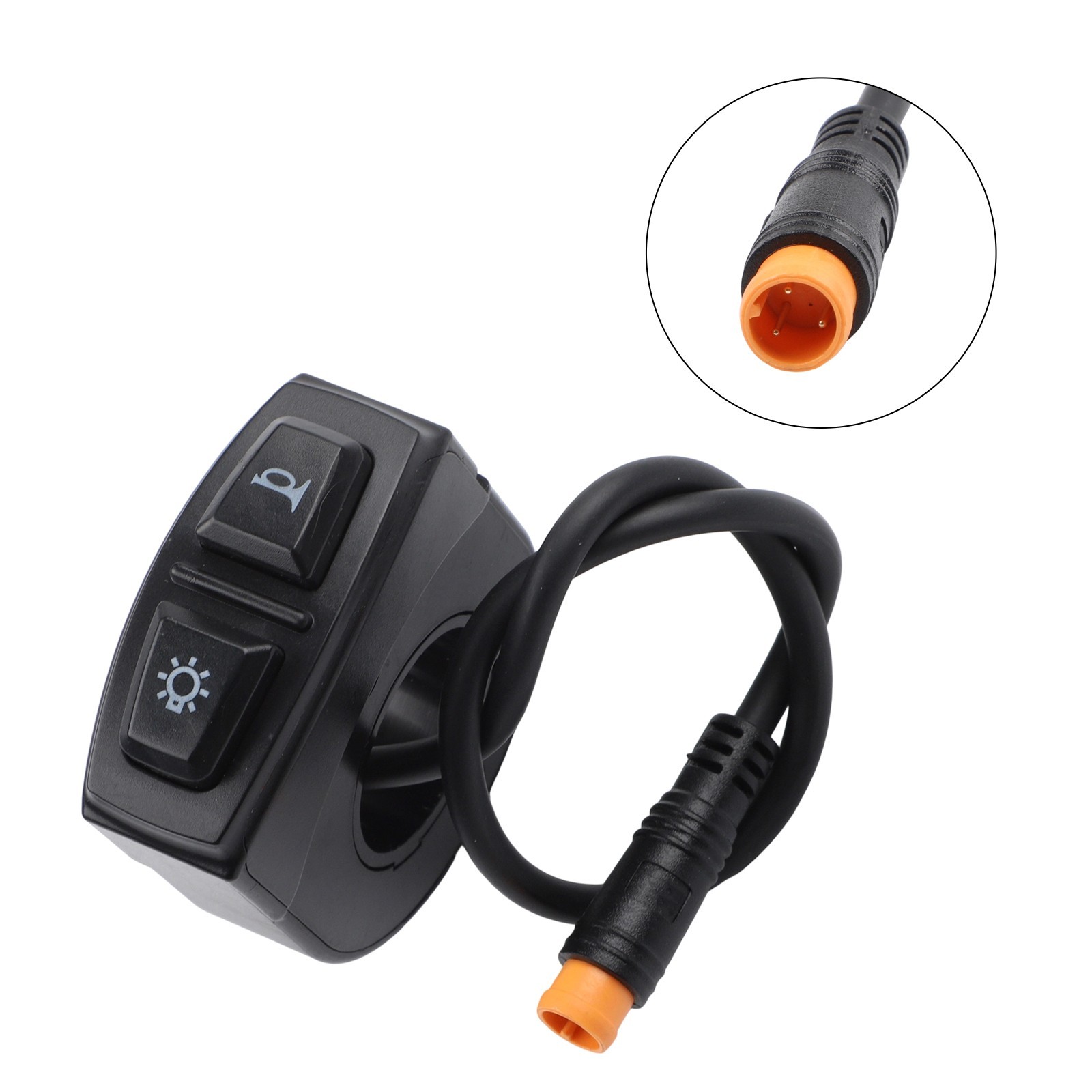 Electric Bike 3pin Waterproof Switch for Headlight and Speaker Control