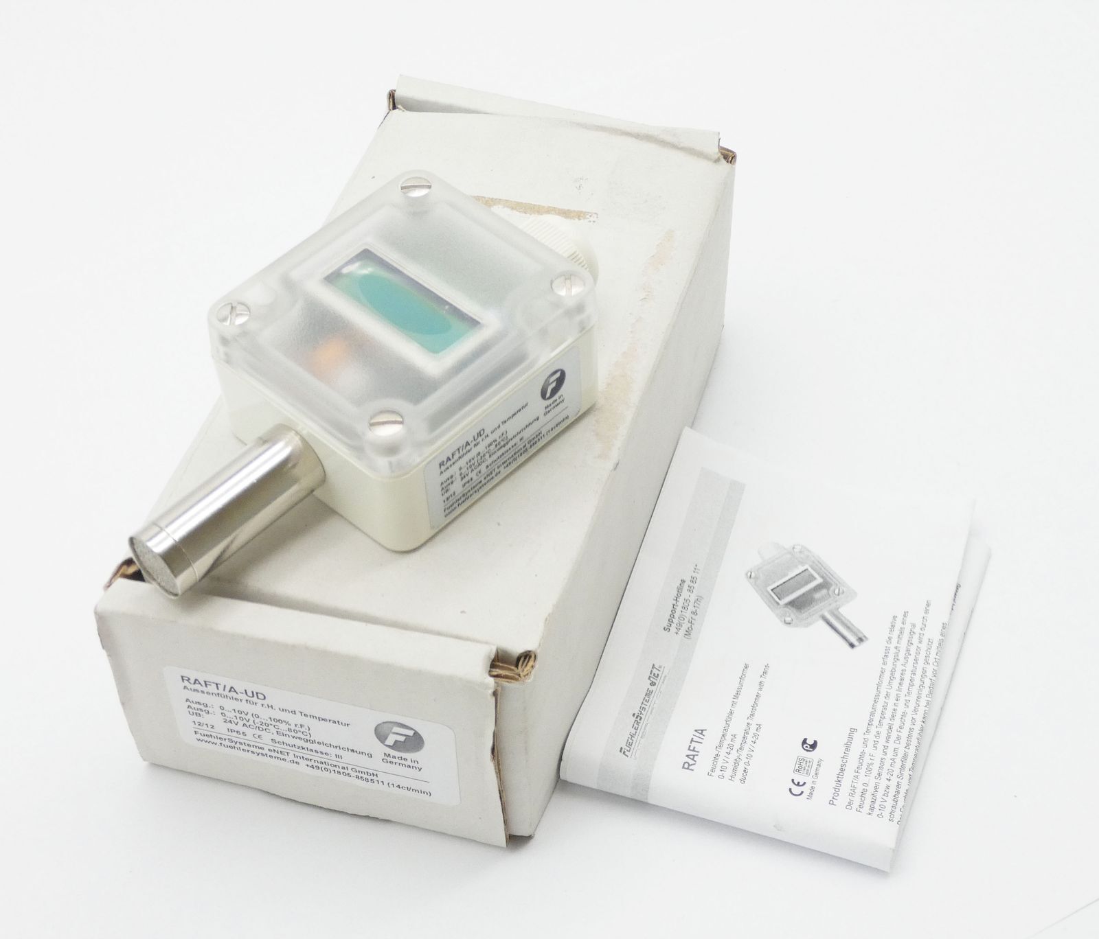 FuehlerSystems RAFT/A-UD RAFT/AUD IP65 Humidity/Temperature Sensor -Unused/Original Packaging-