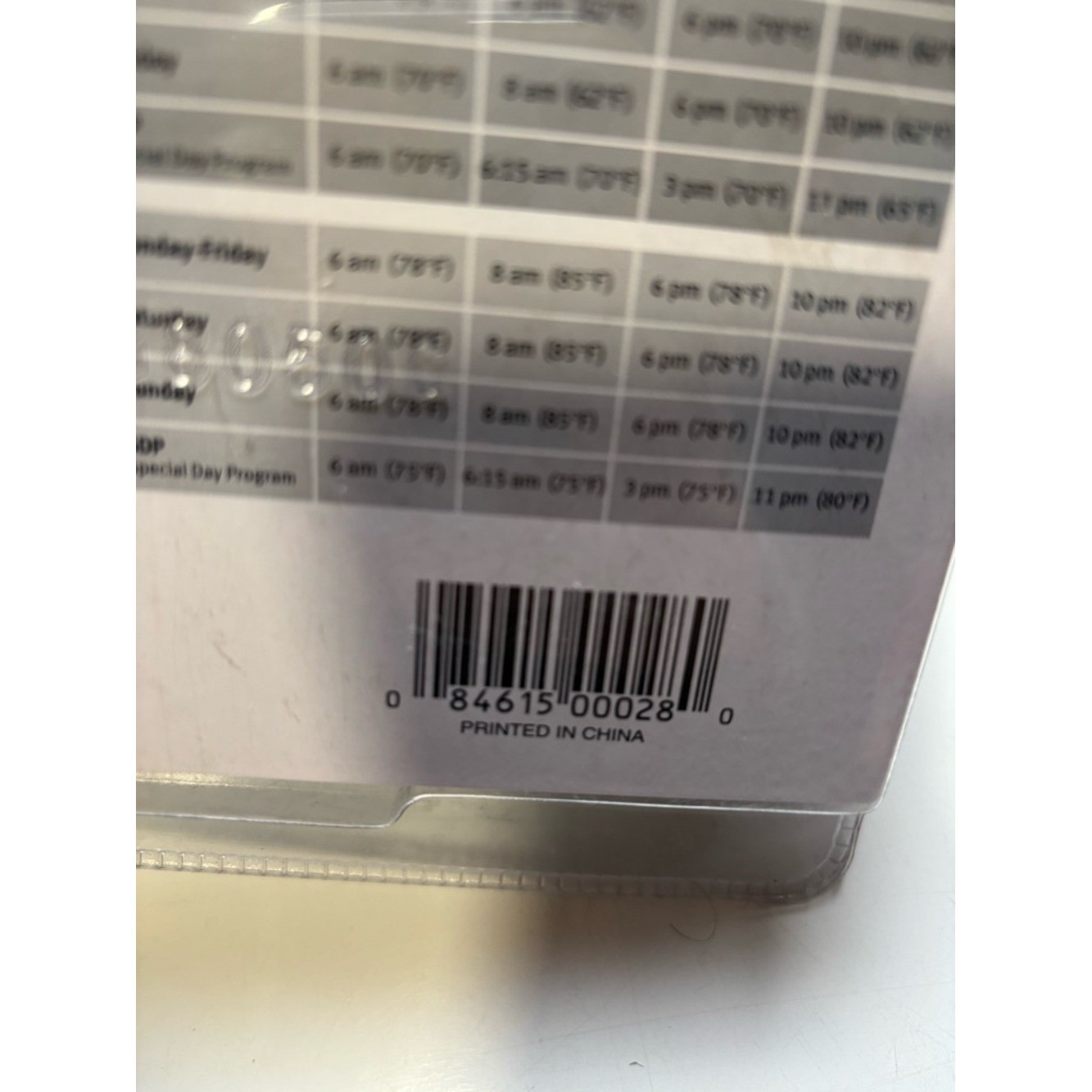 Ritetemp Programmable Thermostat 2004, Model 8050