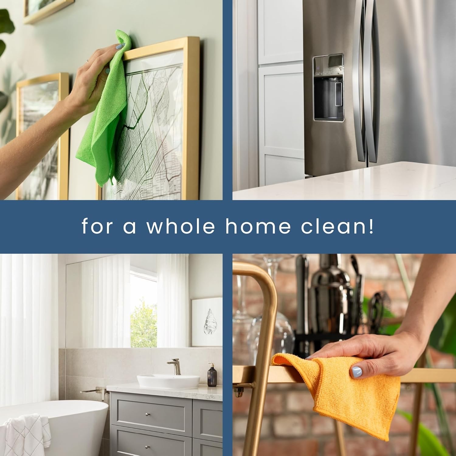 200 Pack Assorted Microfiber Cleaning Cloths - Eco-Friendly & Reusable Towels
